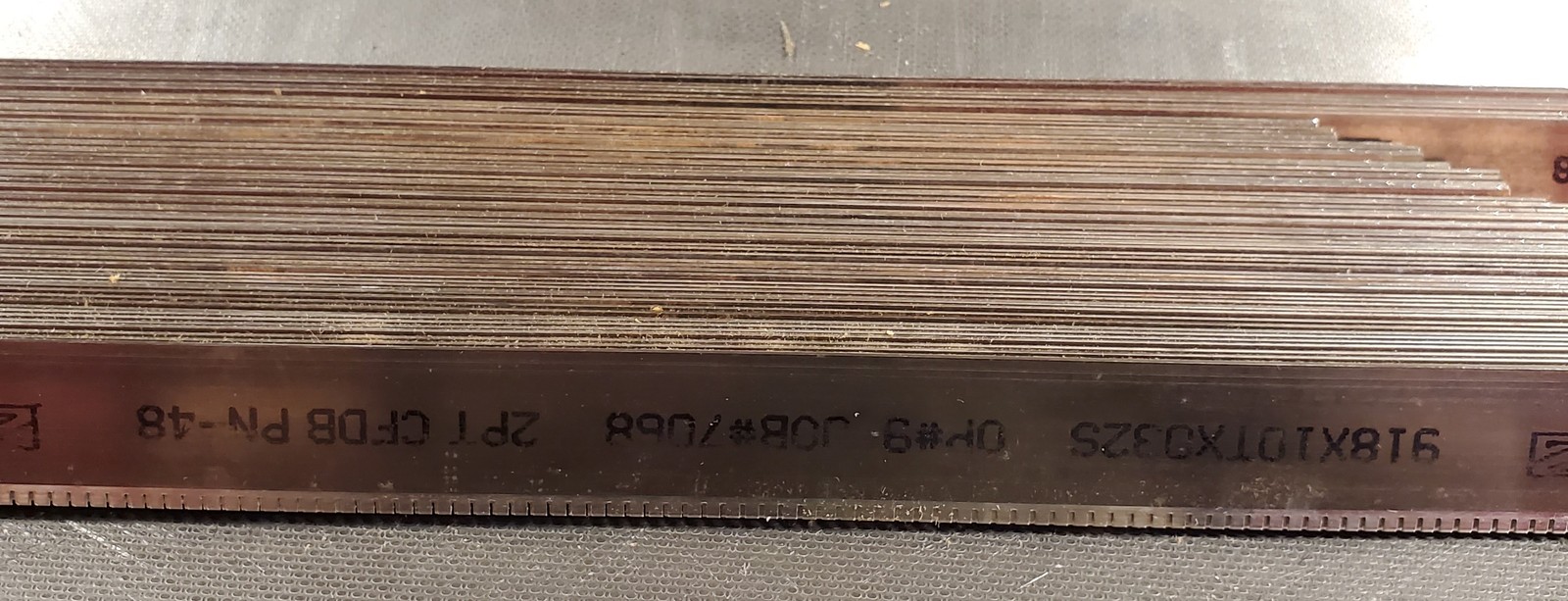 Zimmer Industries Steel Rule 918X10TX032S OP#9 2PT CFDB PN-48 (68 Count)