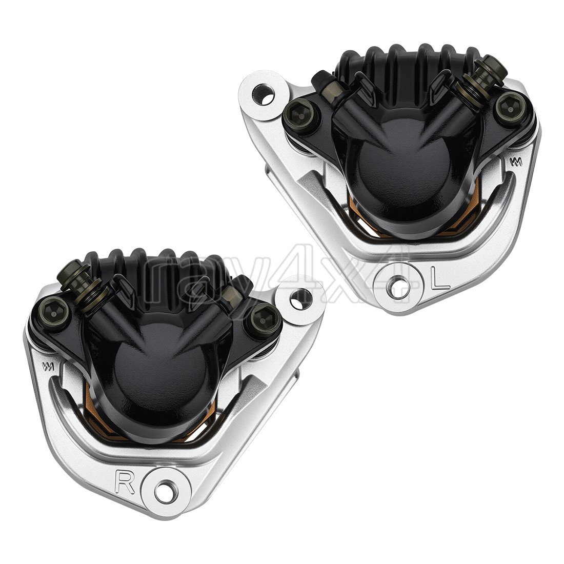 For Honda GL1000 Goldwing 1000 Front Left Right Brake Caliper & Pads 1975 - 1977