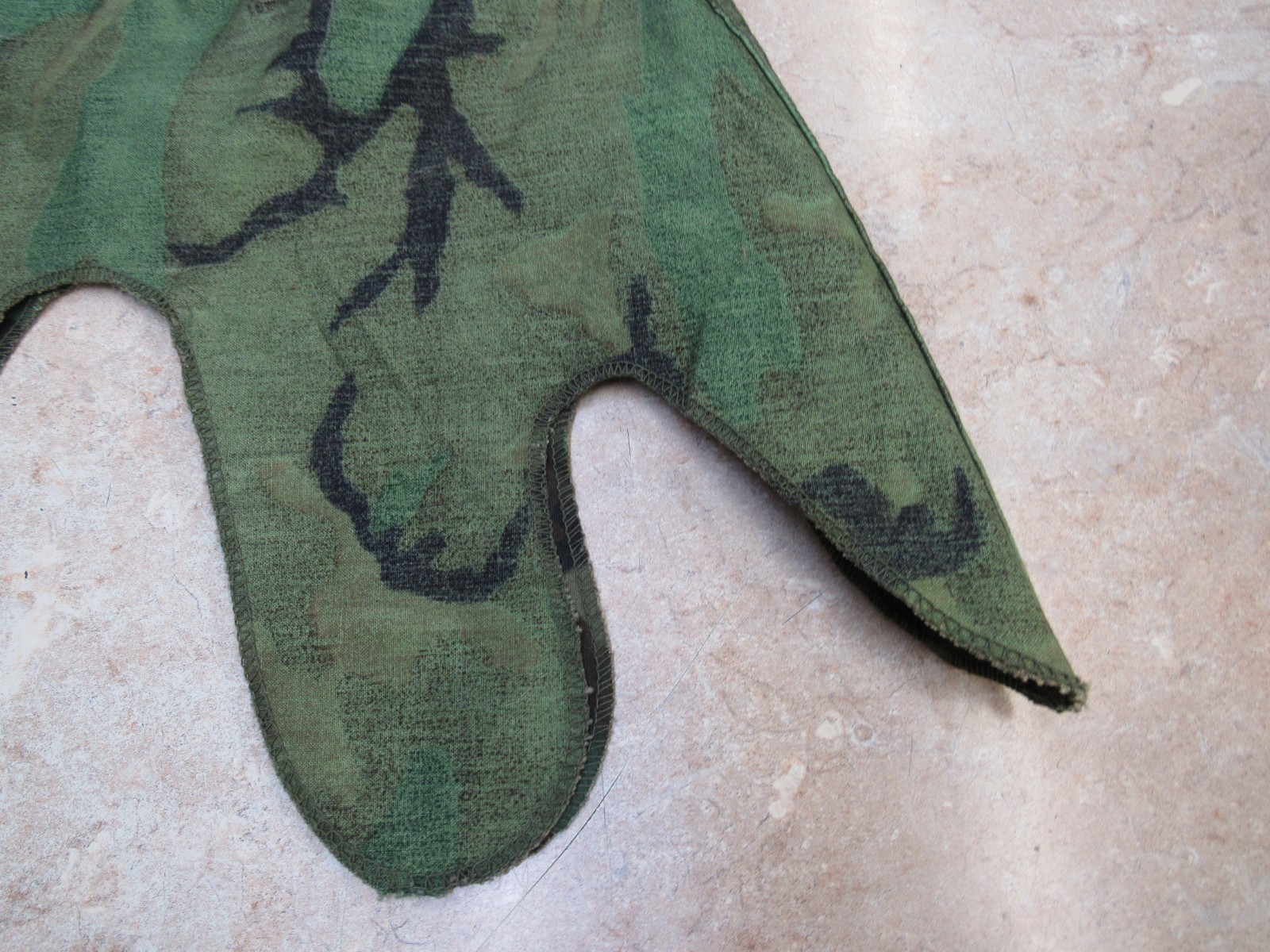 US Vietnam Era M1 Helmet Cover Erdl Woodland Camouflage Dated 1969 Original