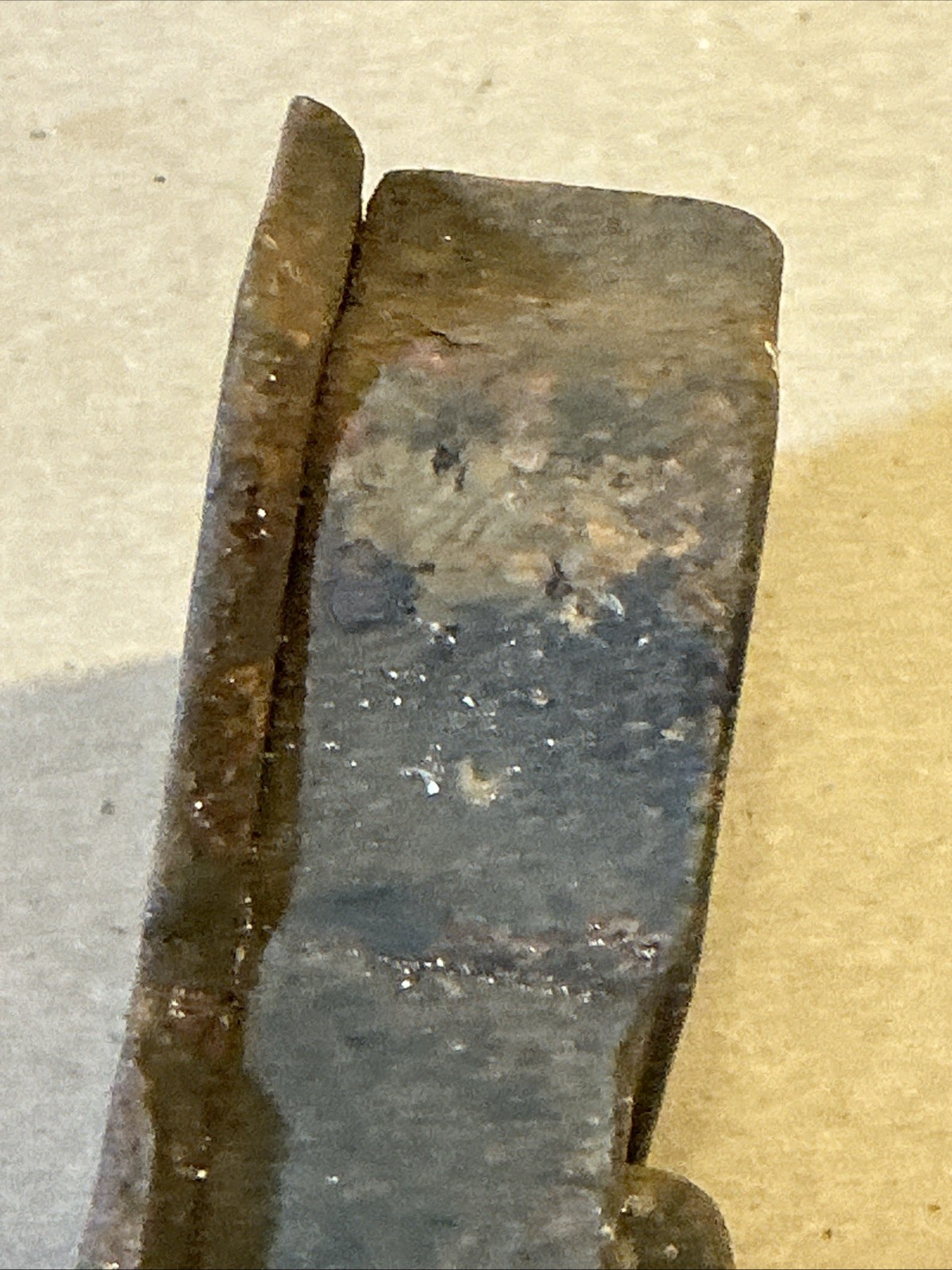 Antique Victorian Cast Metal Door Lock Surface Latch As Is INV-AT13