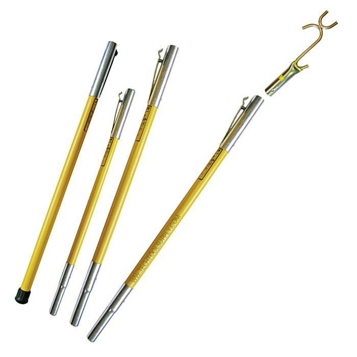 PROFESSIONAL NOTCH JAMESON 22FT FIBERGLASS POLE LAY UP STICK KIT W/ RAISER