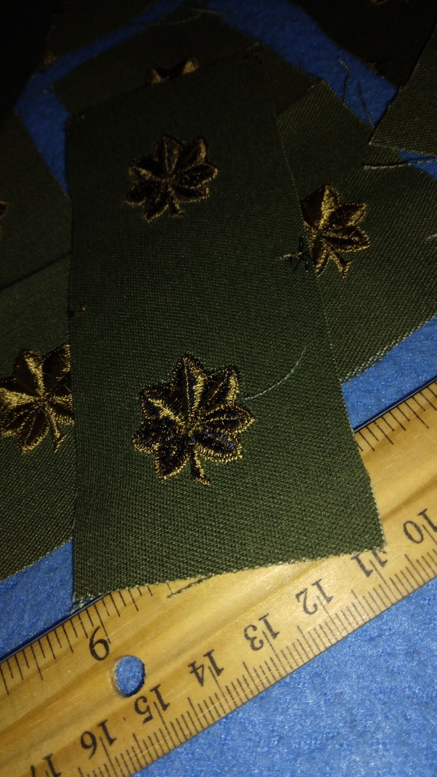 LOT OF 20 PAIRS - U.S. ARMY SUBDUED MAJOR Badge Sew-On PATCHES - NEW