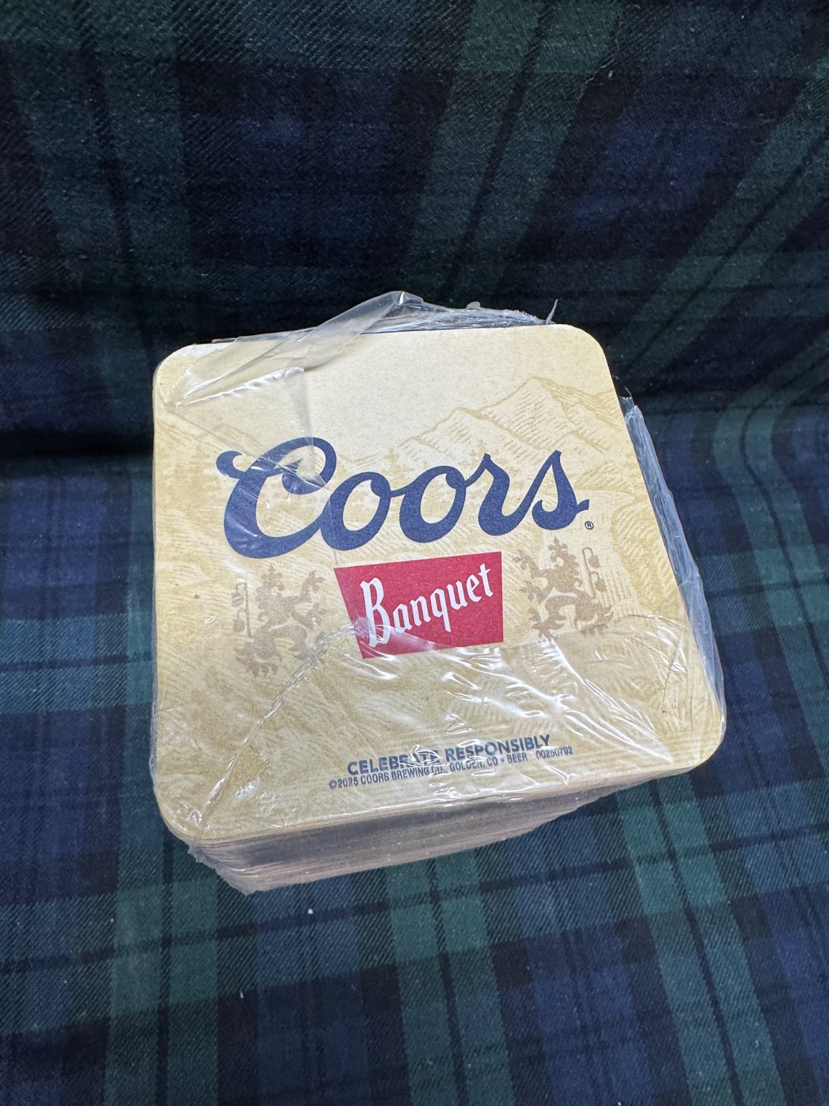 2025 Coors Banquet Beer Cardboard Coasters 125 Pack