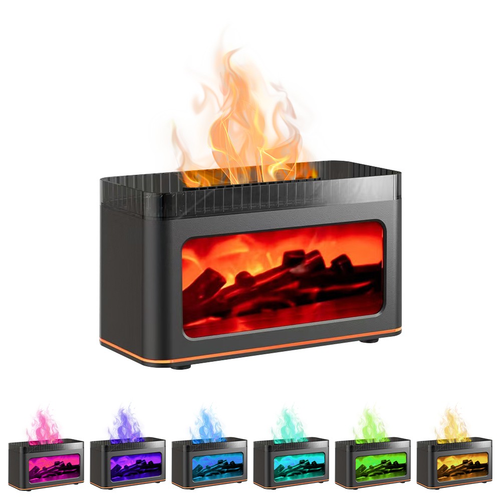 NEW Fireplace Diffuser Humidifier essential oil support, Ultrasonic Aromatherapy