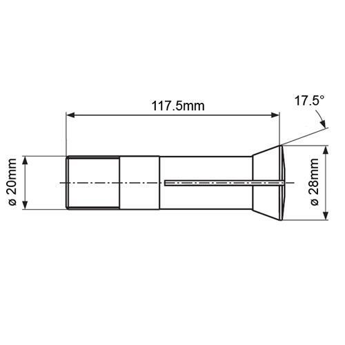 Deckel Cutter Grinder Economy Collets Inch Round - NEW