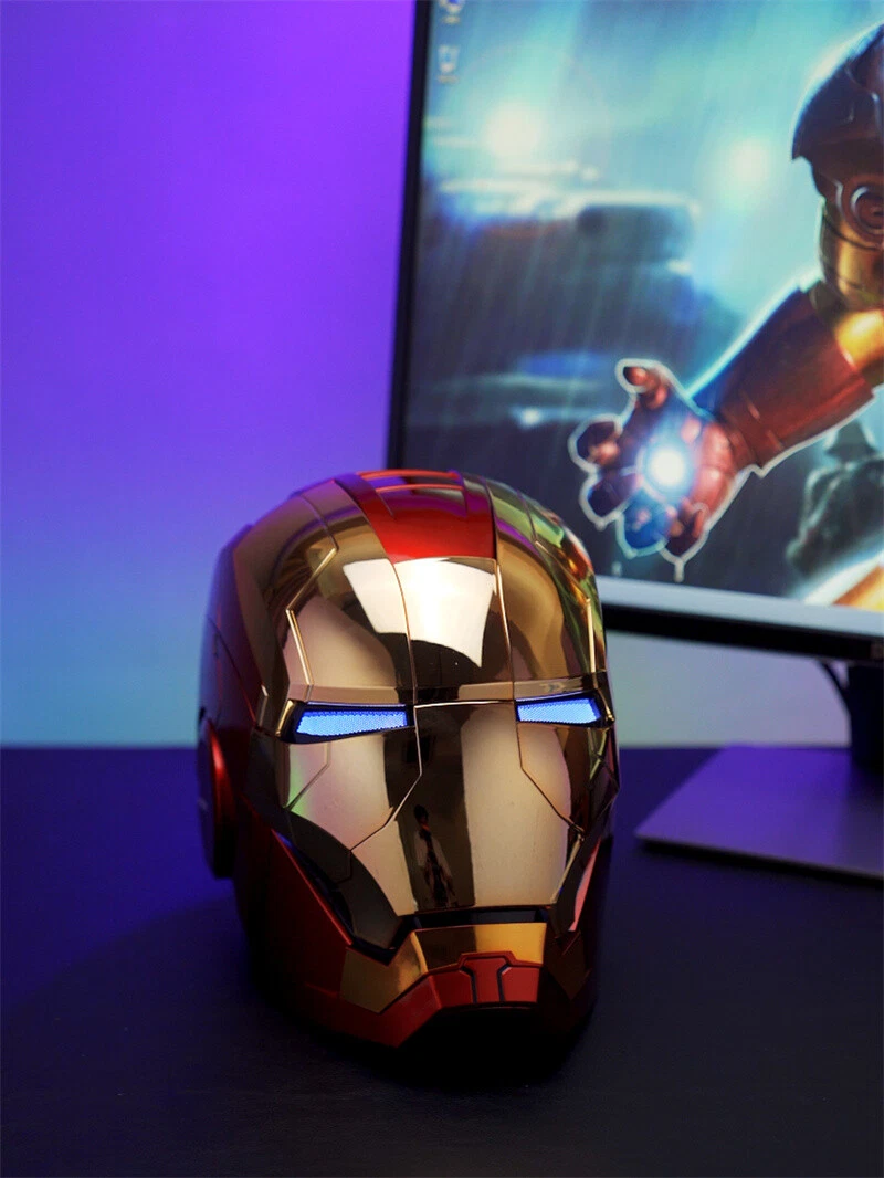 AUTOKING Iron Man MK5 1:1 Helmet Wearable Voice-control Mask Cosplay Golden Ver.