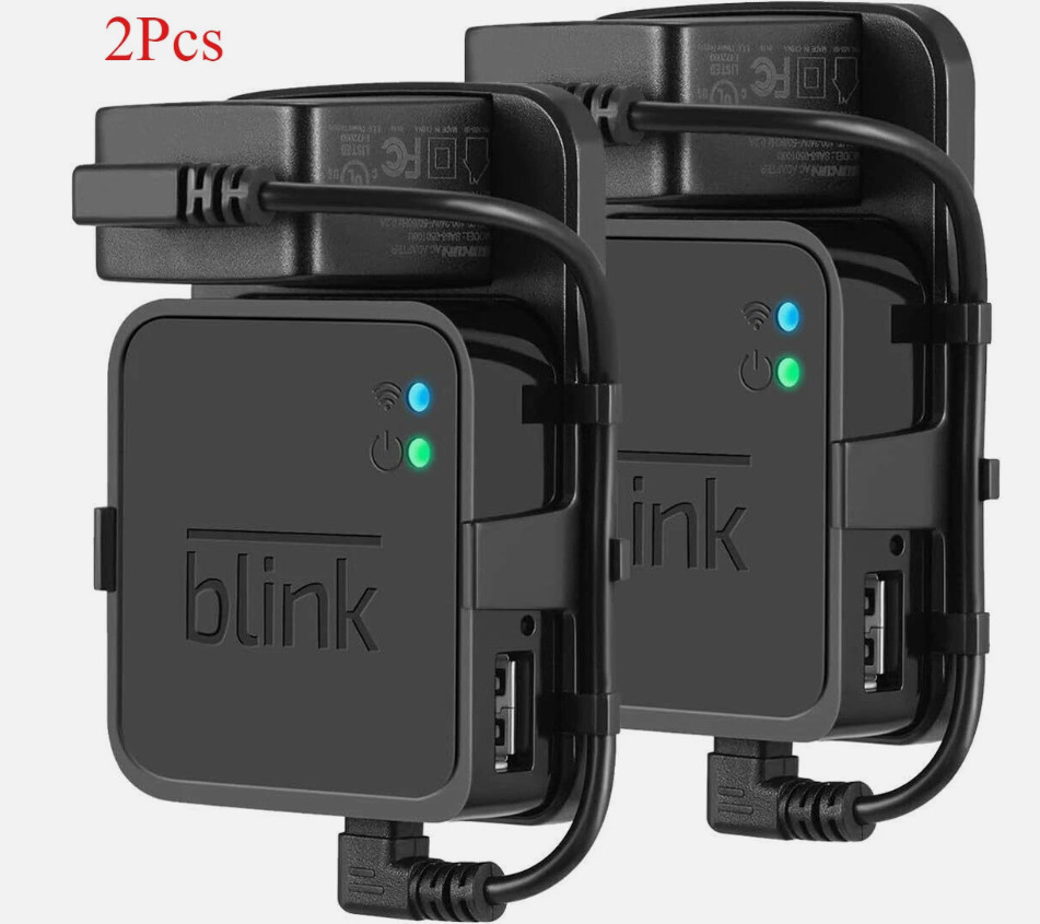 2X Outlet Wall Mount Fit For Blink Sync Module 2, Simple Mounting Bracket Holder