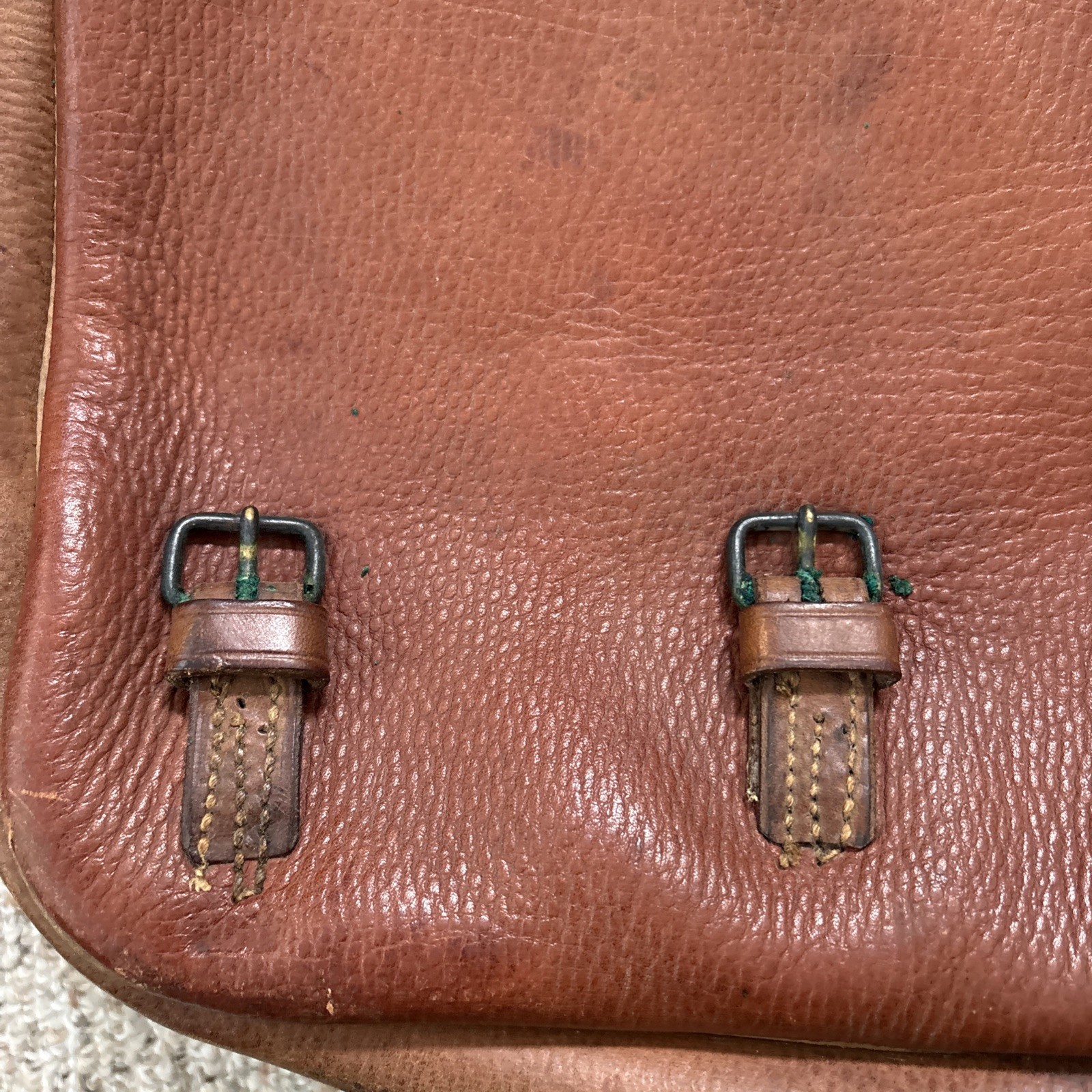 US Cavalry Saddle Bags WWI Antique Leather US Military Saddle Bags Army