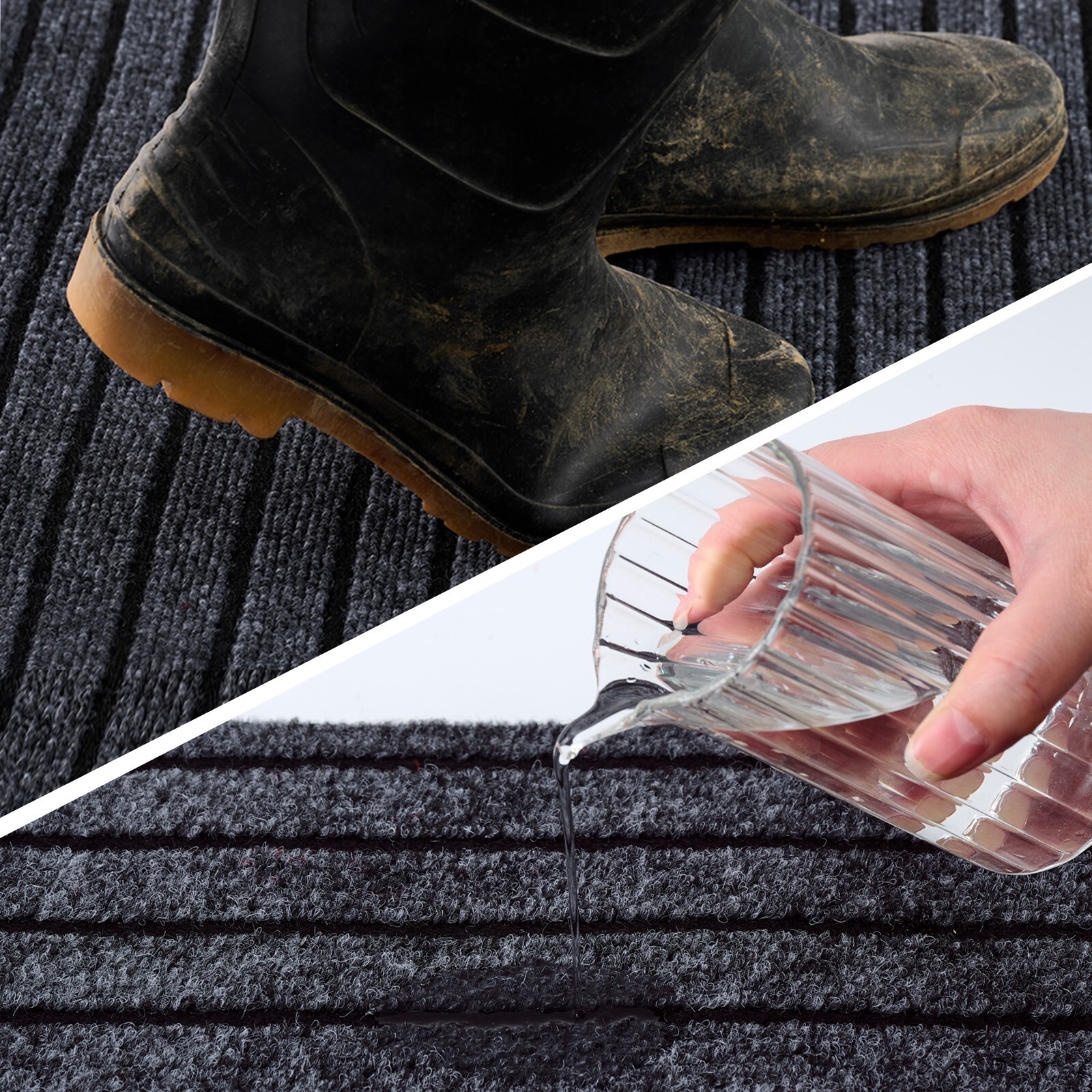 Runner Rug Hallway Non Slip Rubber Back Custom Size as Carpet Doormat Throw Rug