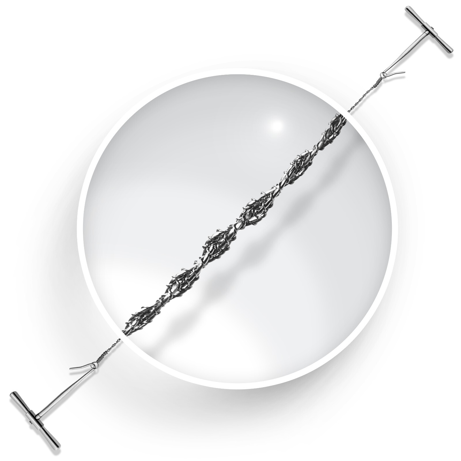 GIGLI Saw Set (2 Handles & 1 Wire) Surgical Neurology Orthopedic Instruments