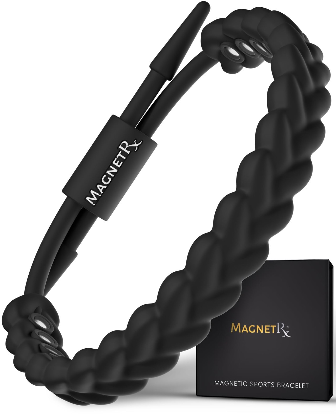 MagnetRX® Magnetic Sports Bracelet for Men Ultra Strength Magnetic for Unisex