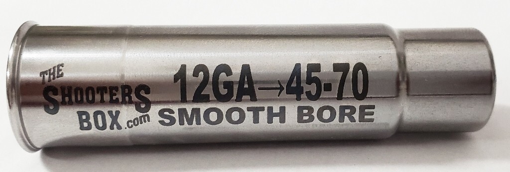 12GA to 45-70 SMOOTH Shotgun Adapter - Chamber Reducer - Stainless - Free Ship!