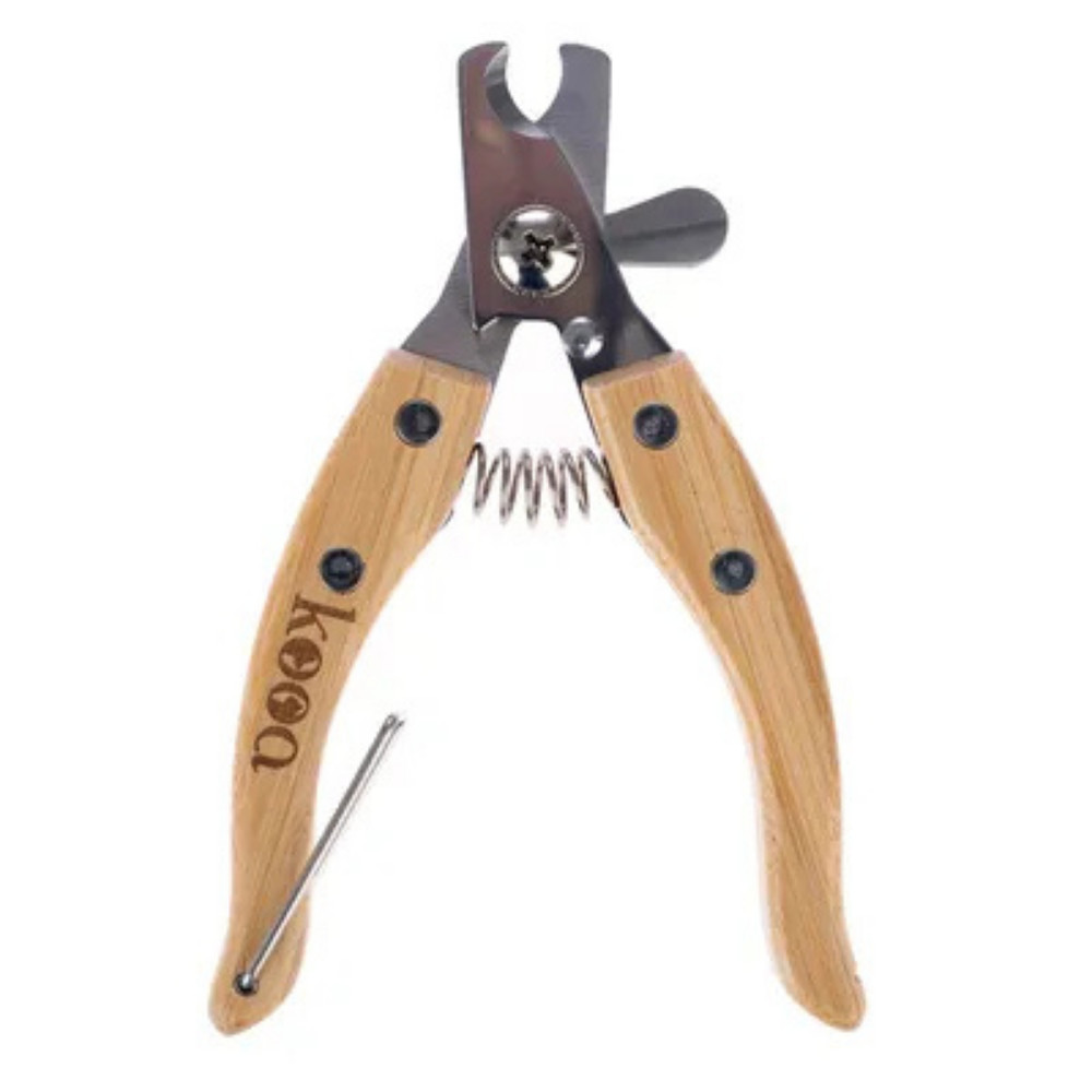 Kooa Bamboo Dog & Cat Nail Scissors, Large – Eco-Friendly Stainless Steel