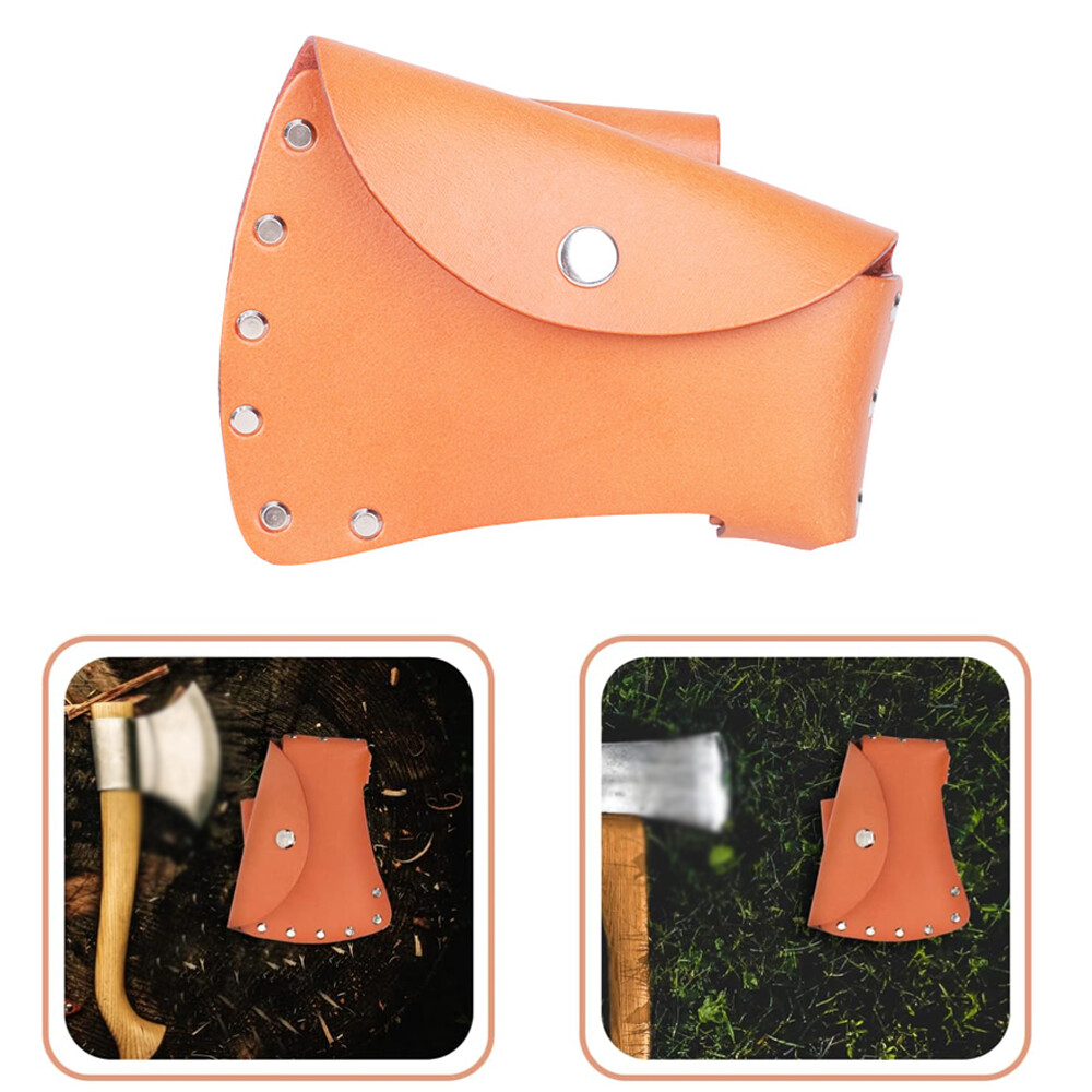 PU Leather Axe Blade Cover Sheath Head Holster Hatchet Protector Protetive Case