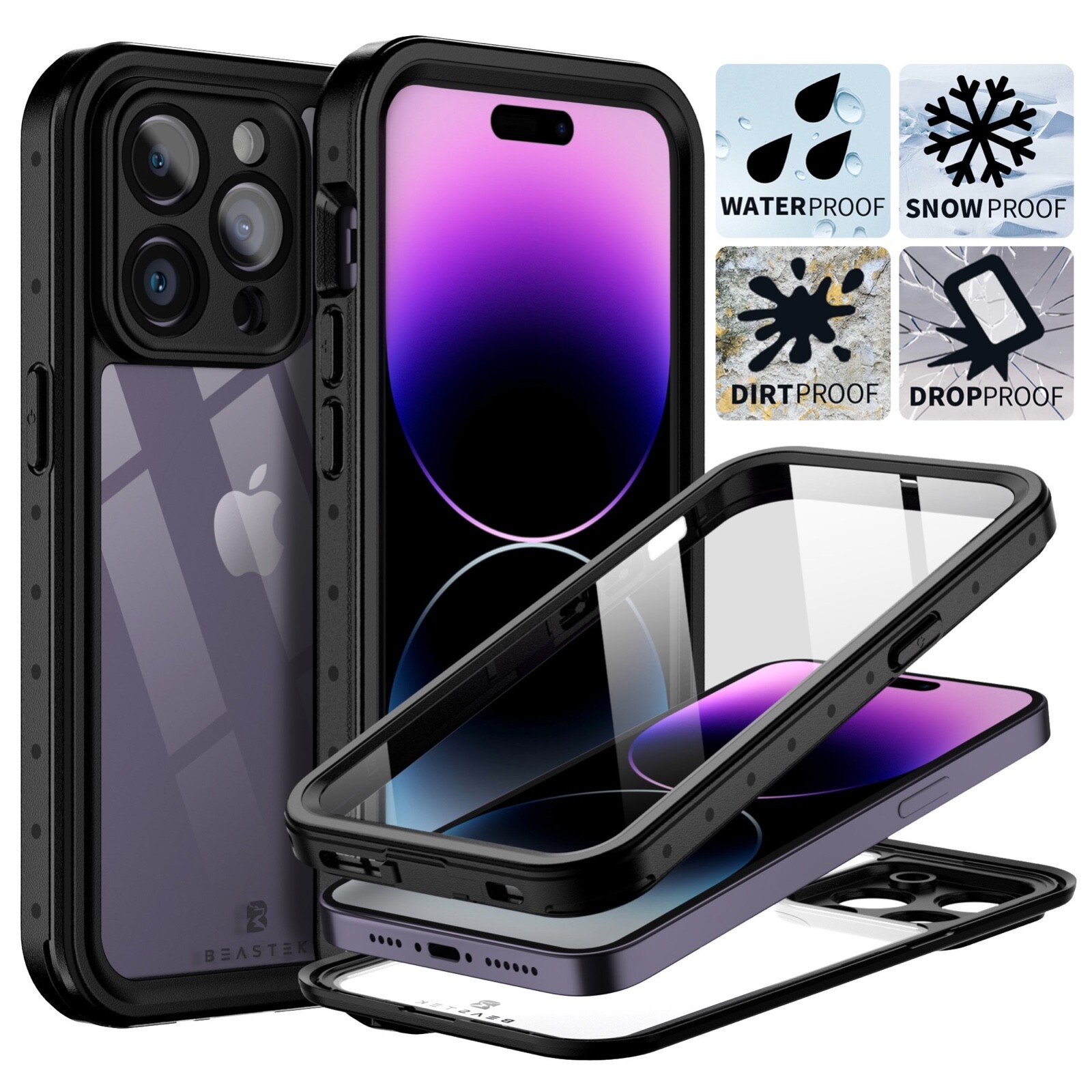For Apple iPhone 14 Pro Max Waterproof Case Cover Shockproof Series Plus ProMax