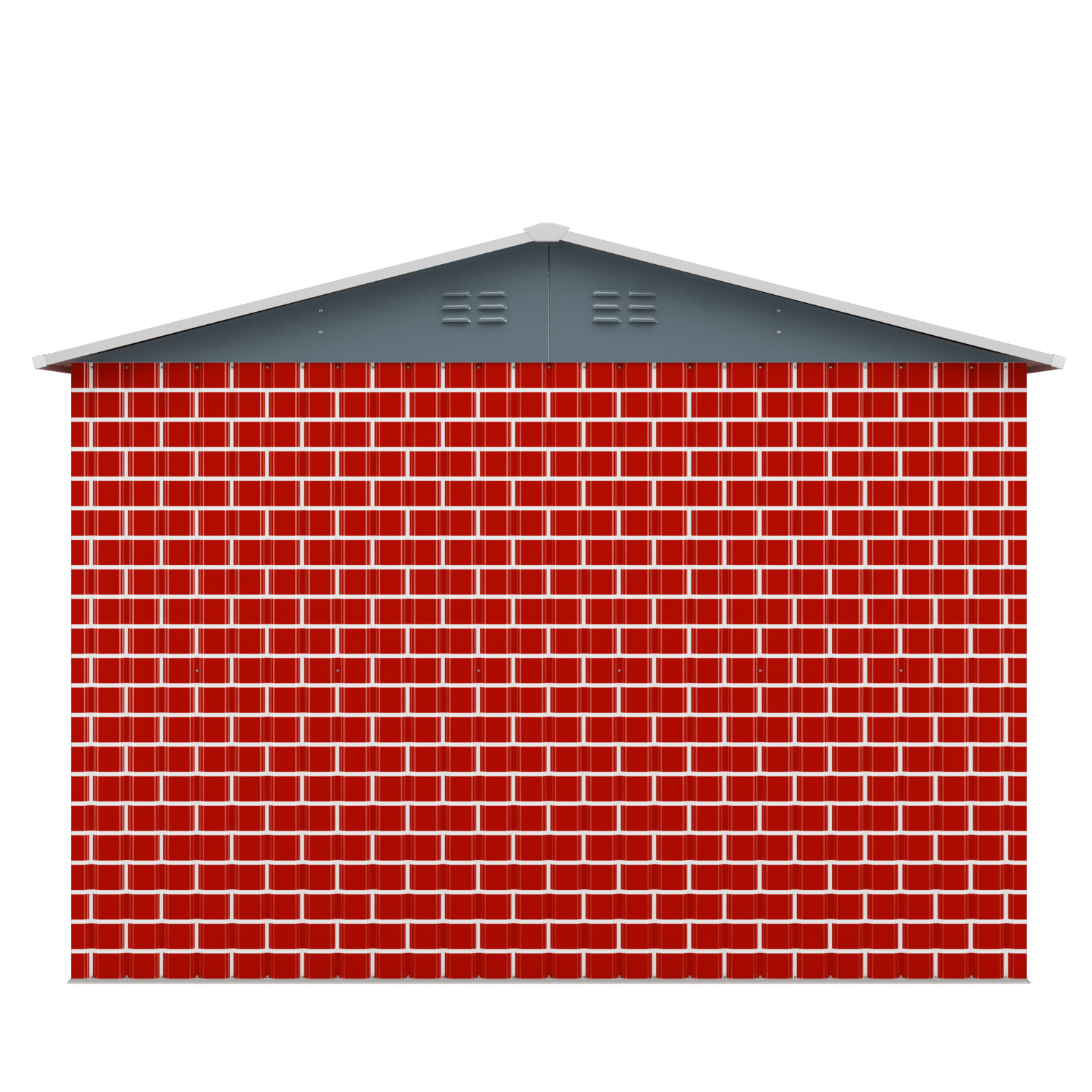 JAXSUNNY 8 x 12Ft Outdoor Storage Shed Steel Tool Shed with Lockable Doors Vents