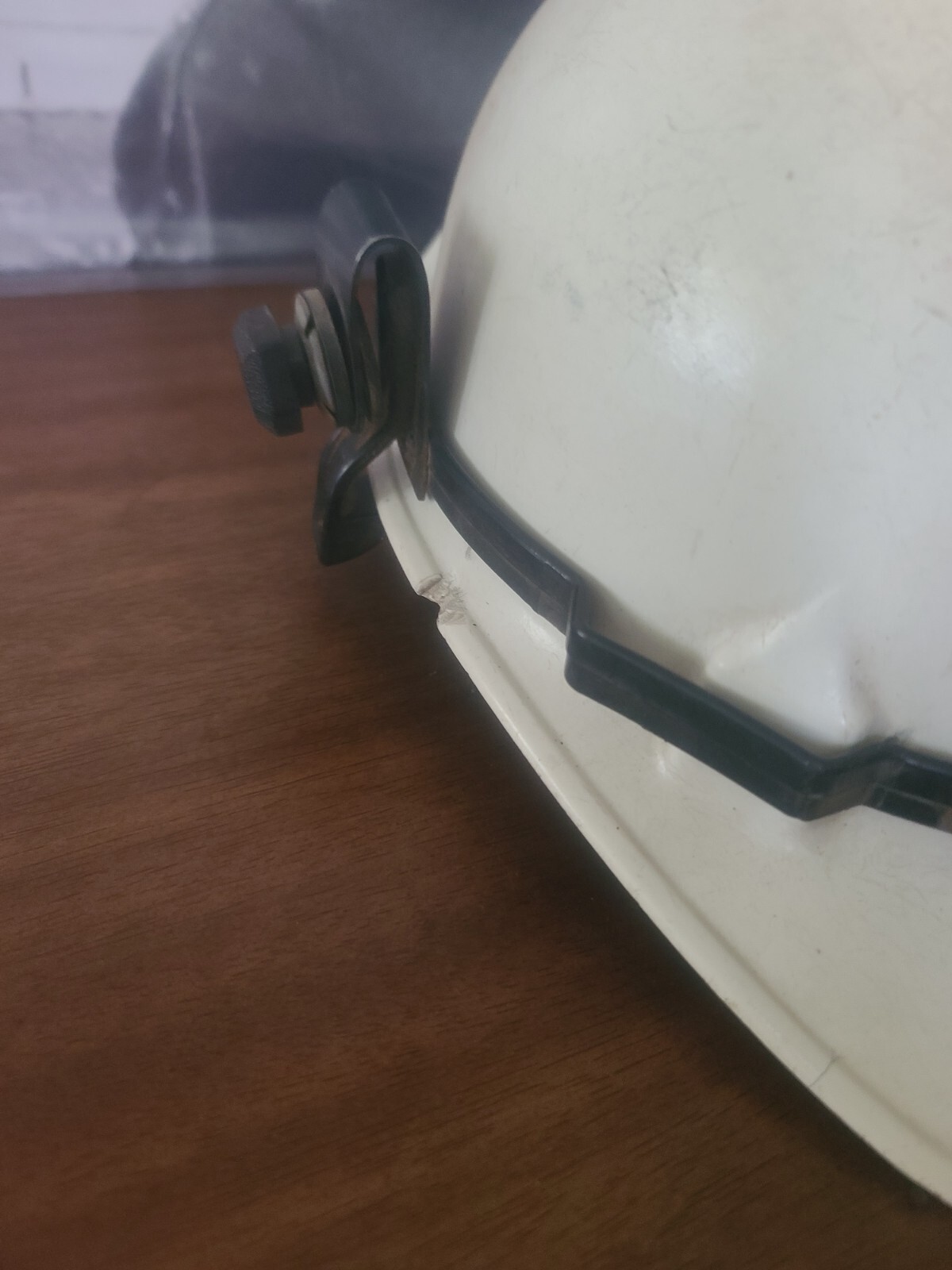 Jackson Products Fiberglass Safety Hard Hat White W/ Kwik Klip USA Vintage