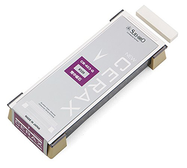 Suehiro Stone; Super High Grade Ceramic Whetstone;New CERAX CR-403-G Grit #320