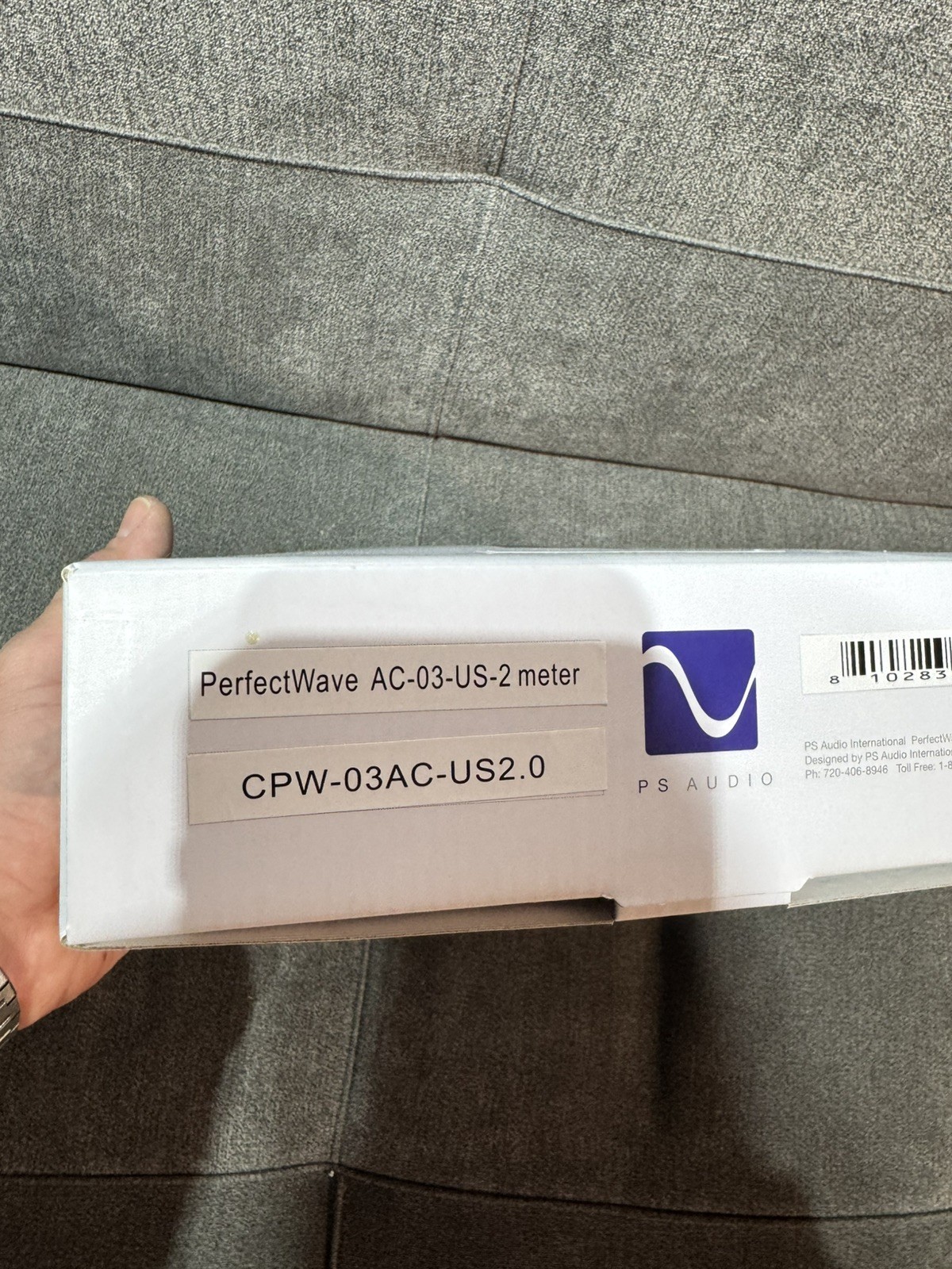 PS Audio PerfectWave AC-3 Power Cable; 2m AC Cord Excellent Condition!!