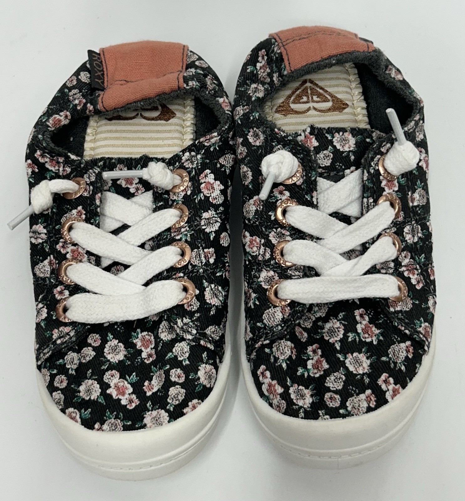 Roxy RG Bayshore III Slip On Shoes Sneakers Size 11 Youth Girls Floral EUC