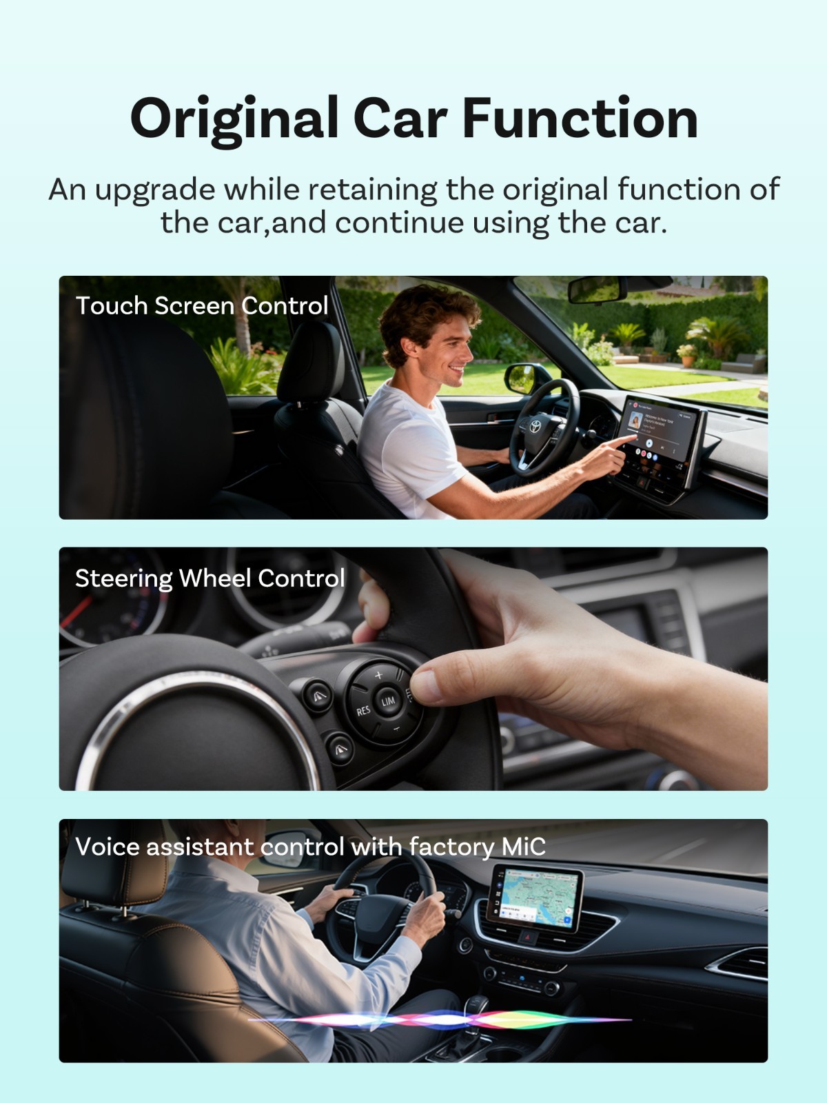 Ottocast 2026 Mini Cube 3IN1 Wireless Carplay & Android Auto & Mirroring Airplay