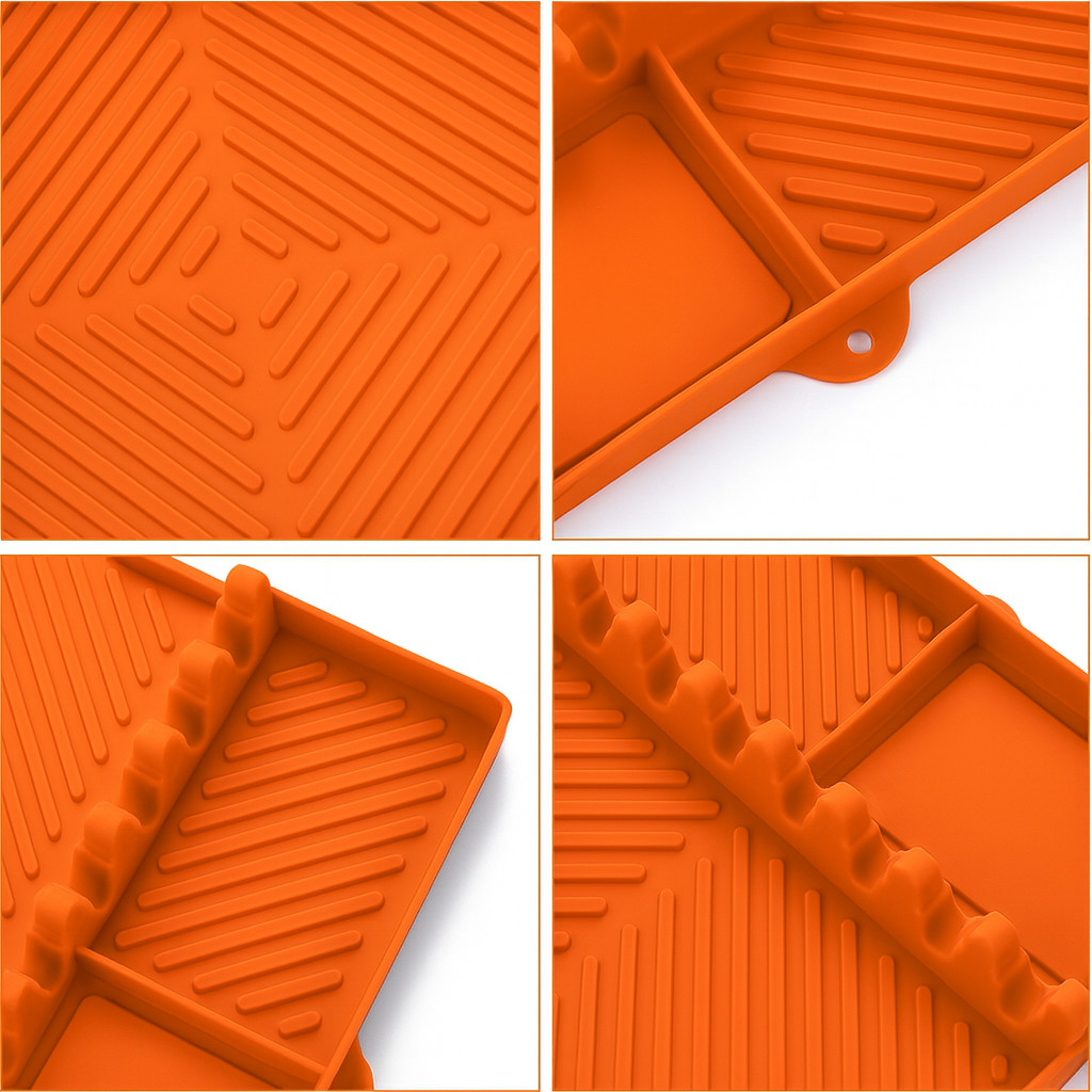 2PCS Silicone Griddle Mat for Blackstone BBQ Grill Accessories Non-Slip Heat-Res