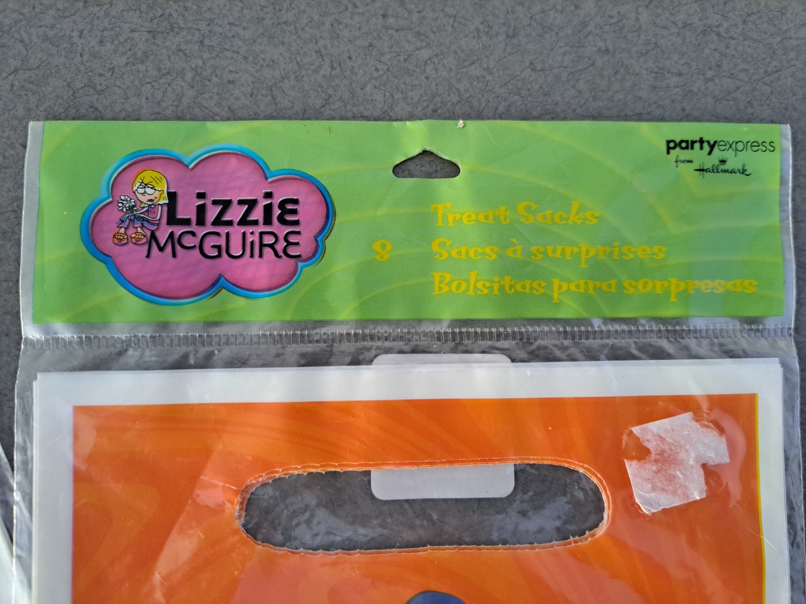 Lot Of 3 Lizzie McGuire Party Treat Loot Bags Hilary Duff Disney 24 Bags total
