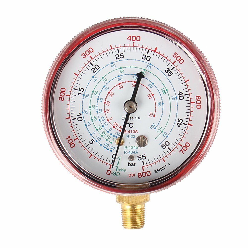 2PACK REPLACEMENT MANIFOLD GAUGES Refrigeration HIGH AND LOW SIDE RED& BLUE Tool