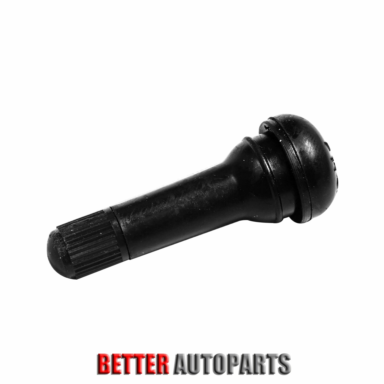 25Pcs TR414 Snap-In Tire Valve Stems Medium Black Rubber