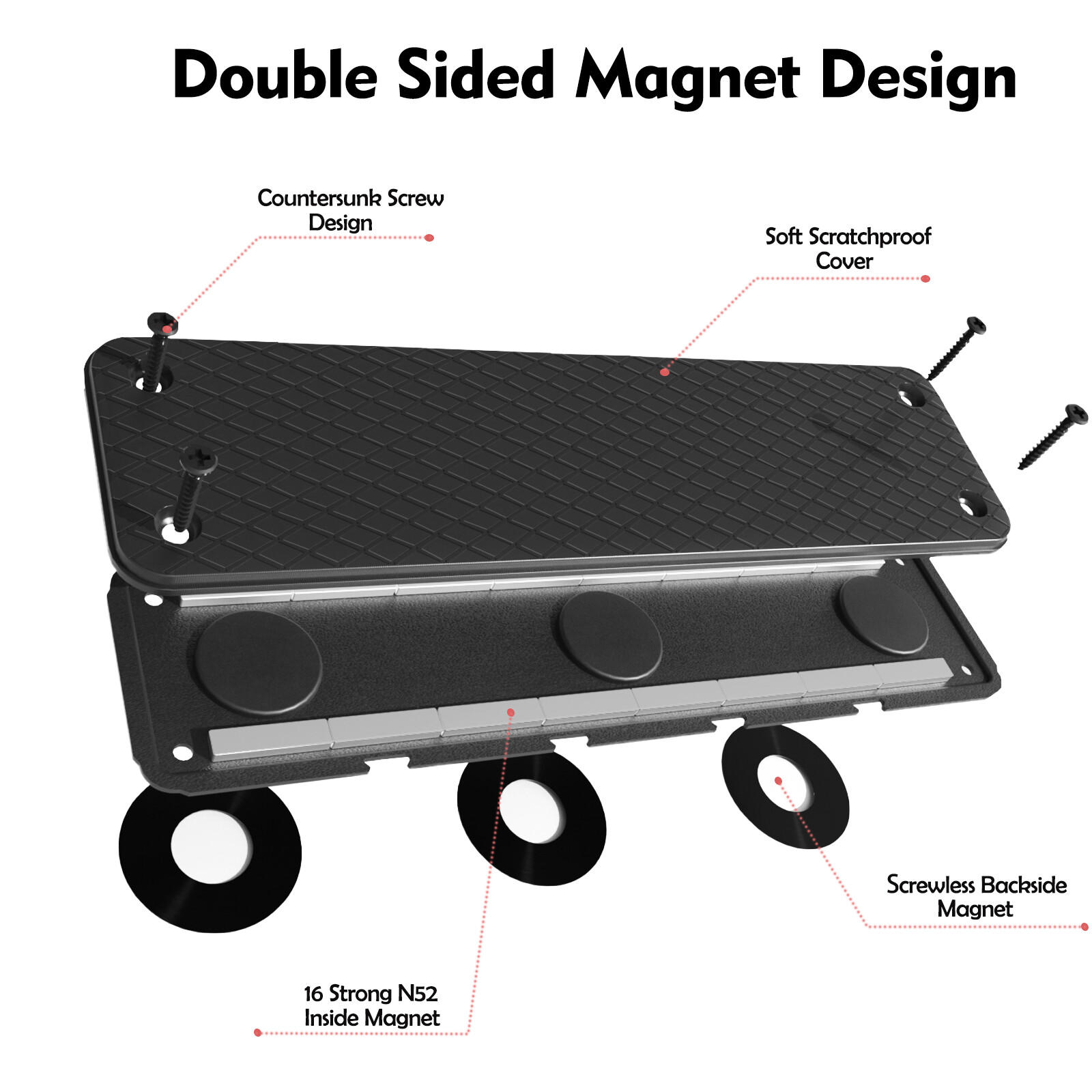 Magnetic Ammunition Holder, Gun Magnet Double Sided holder,Gun Magazine Storage