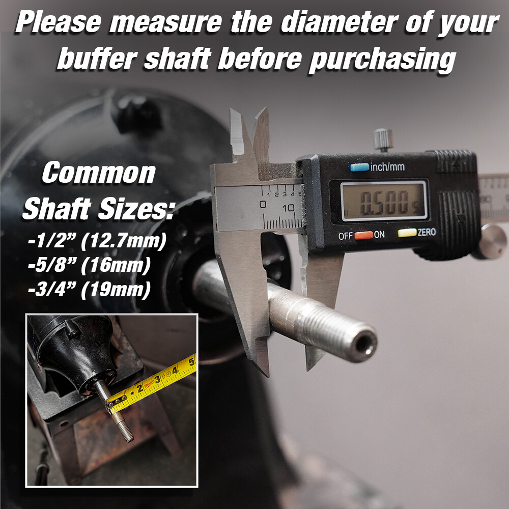 8" Fine Cleaning Wheel 400 Grit | Scotch Pad Polish Abrasive Bench Grinder Buff