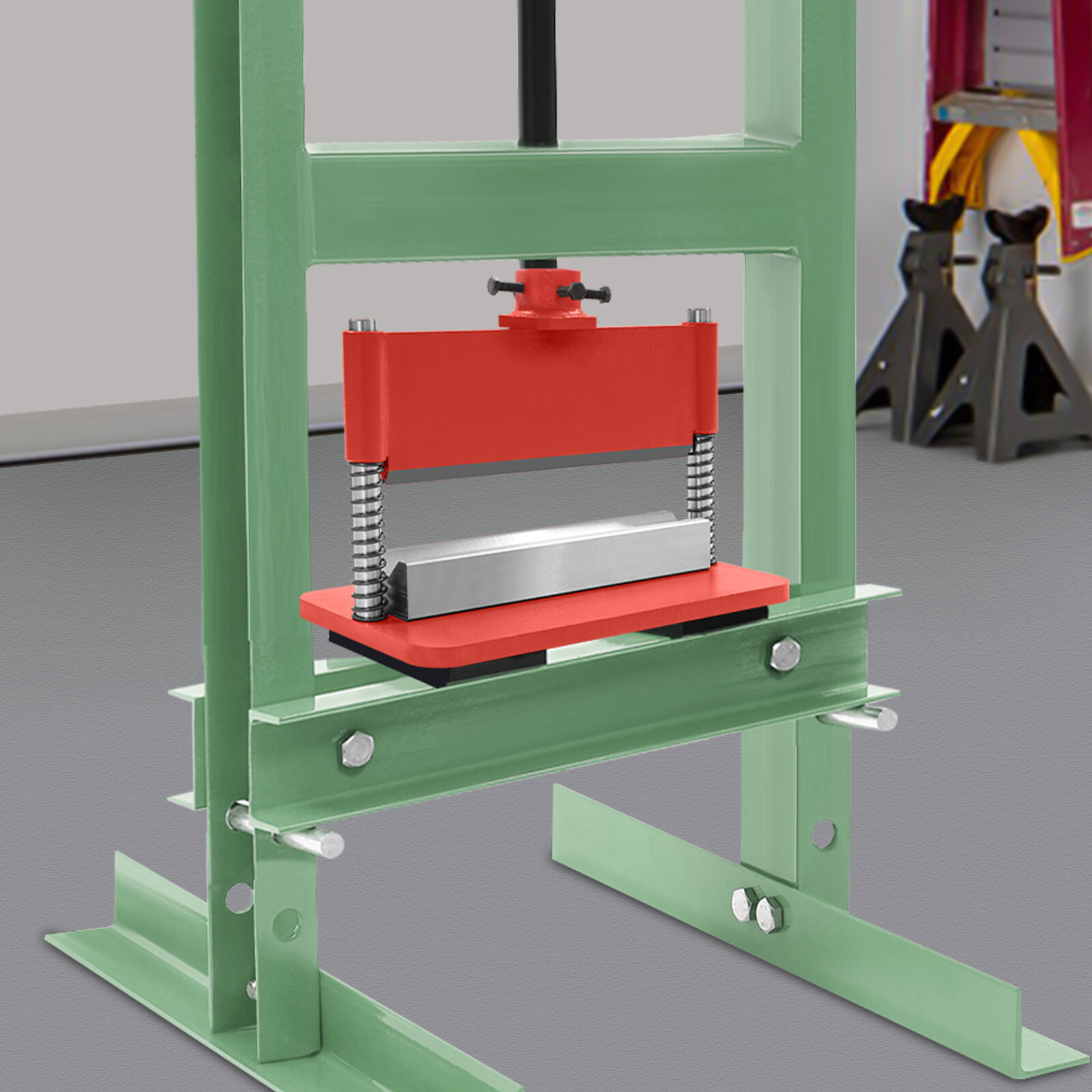 Red 12" Press Brake Attachment for 12-20 Ton Hydraulic Press, Durable Design