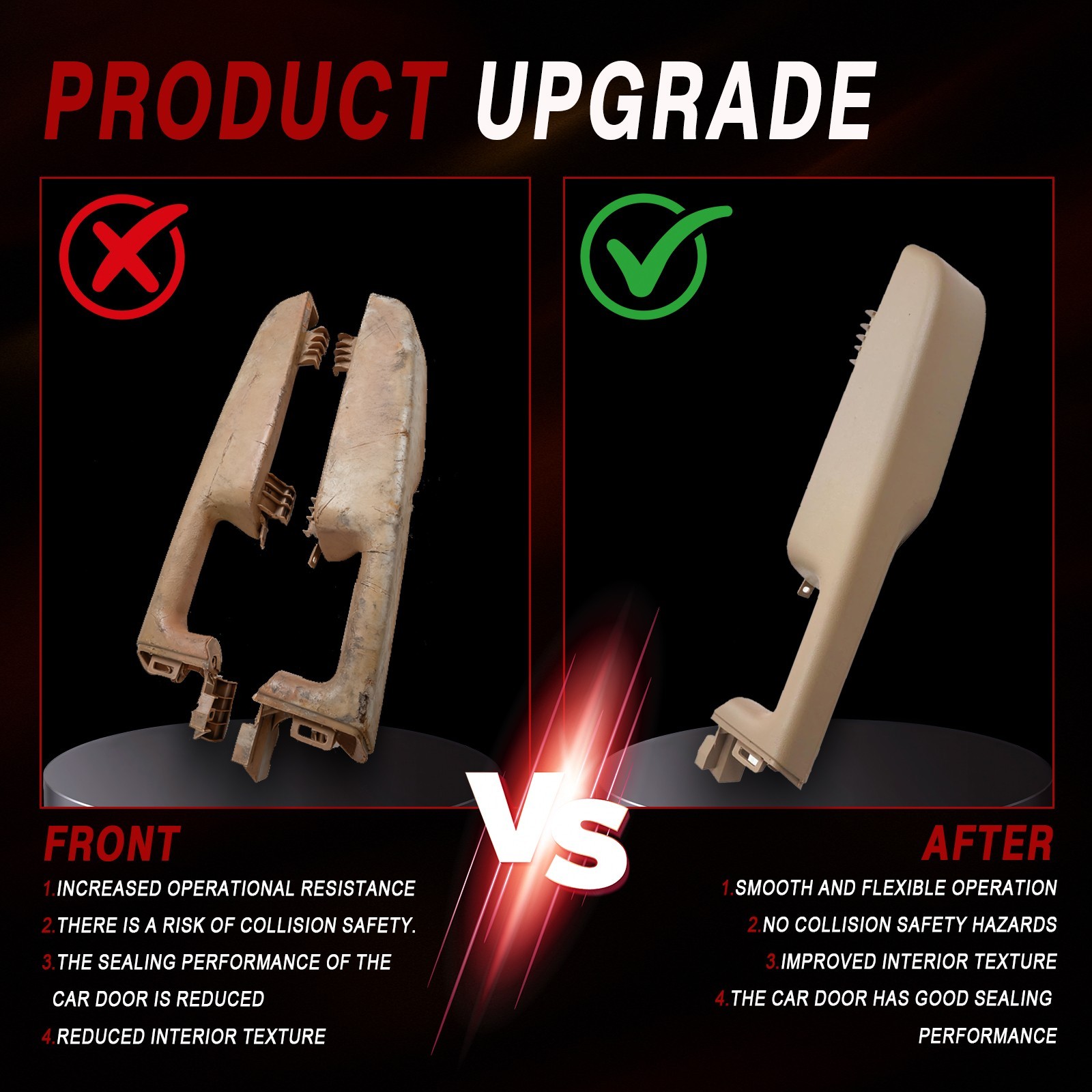 Front Left+Right Door Armrest Handle Fits GMC Yukon Chevy Suburban/Tahoe 1999-06