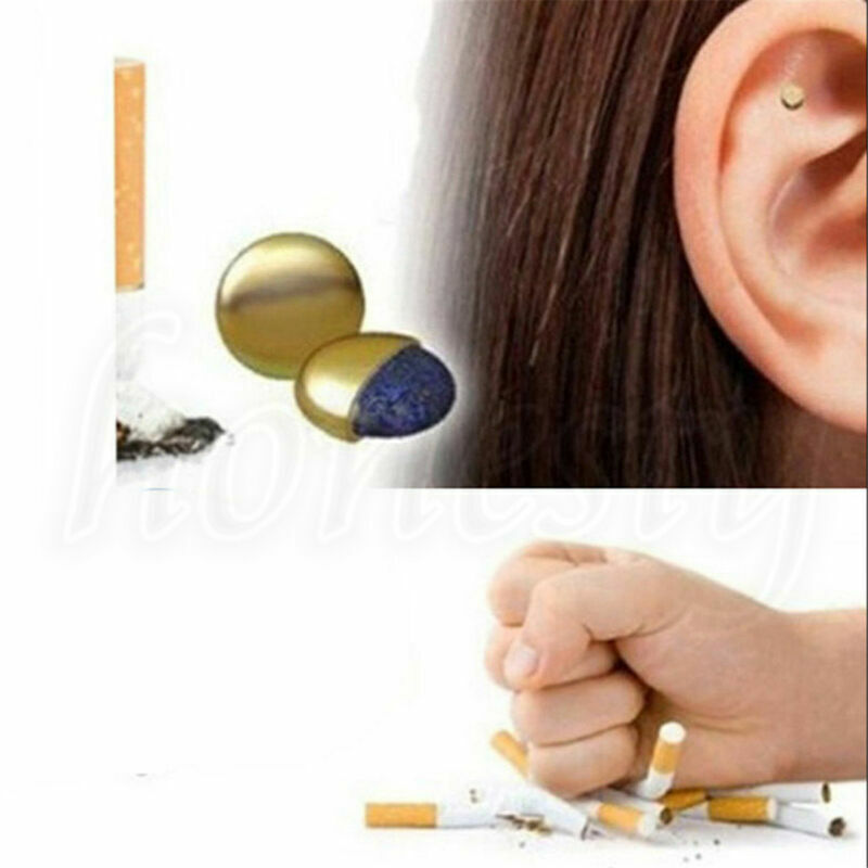2X Quit Smoking Stop Smoke Ear Auricular Magnet Therapy Acupressure Healthy Care