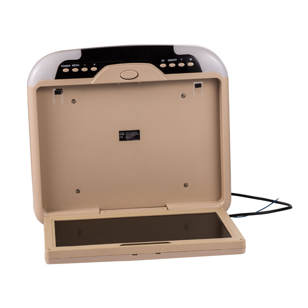 13'' Car Overhead Flip Down Ceiling Monitor 12V/24V PAL/NTSC LCD TFT Beige