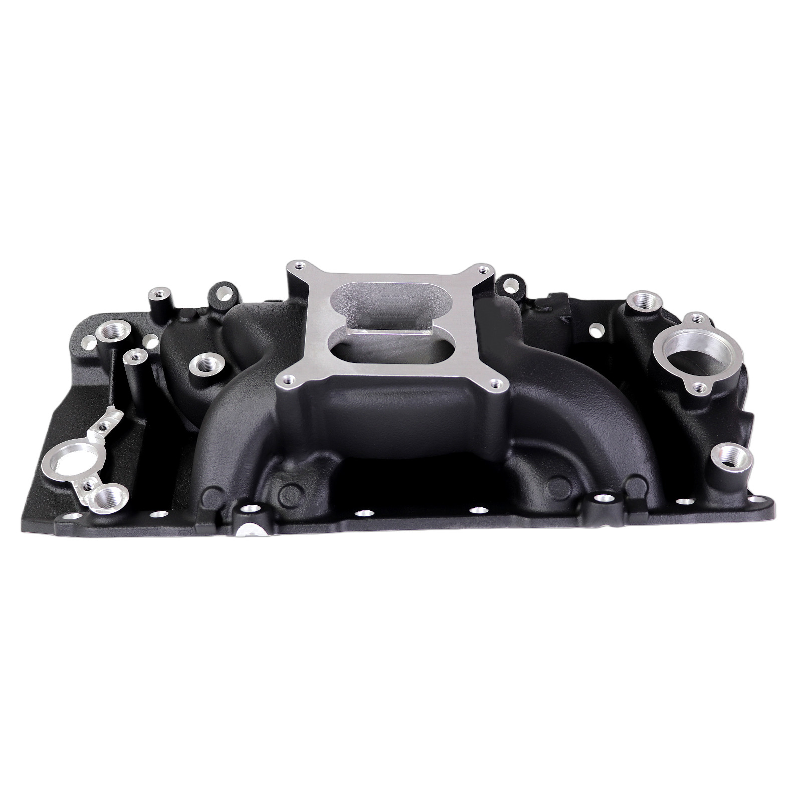 BBC 396-454 Dual Oval Port Air-Gap Intake Manifold For Big Block Chevy V8 Black