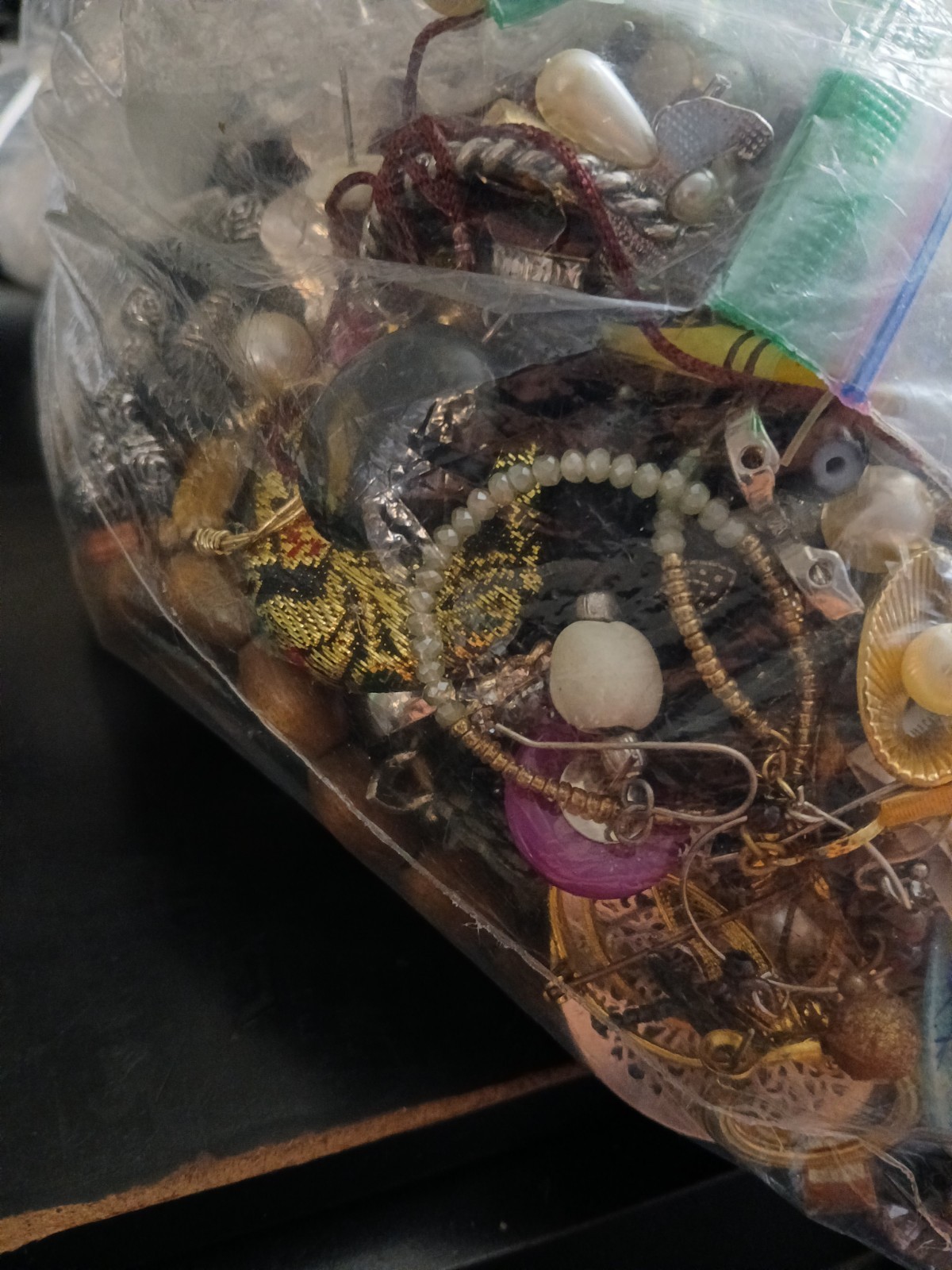 Almost 8 Lbs. Jewelry Grabbag Some Wearable Some Tangled All Great For Crafting