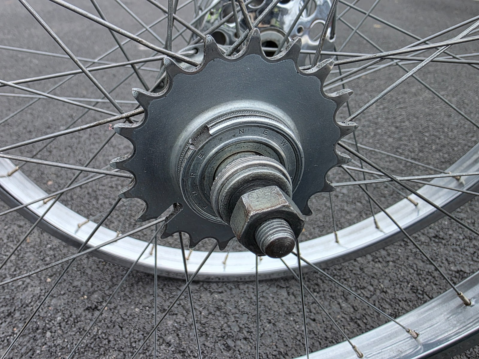 26" SCHWINN S-2 CHROME WHEEL SET W/ FRONT DRUM BRAKE PHANTOM B6 ETC.