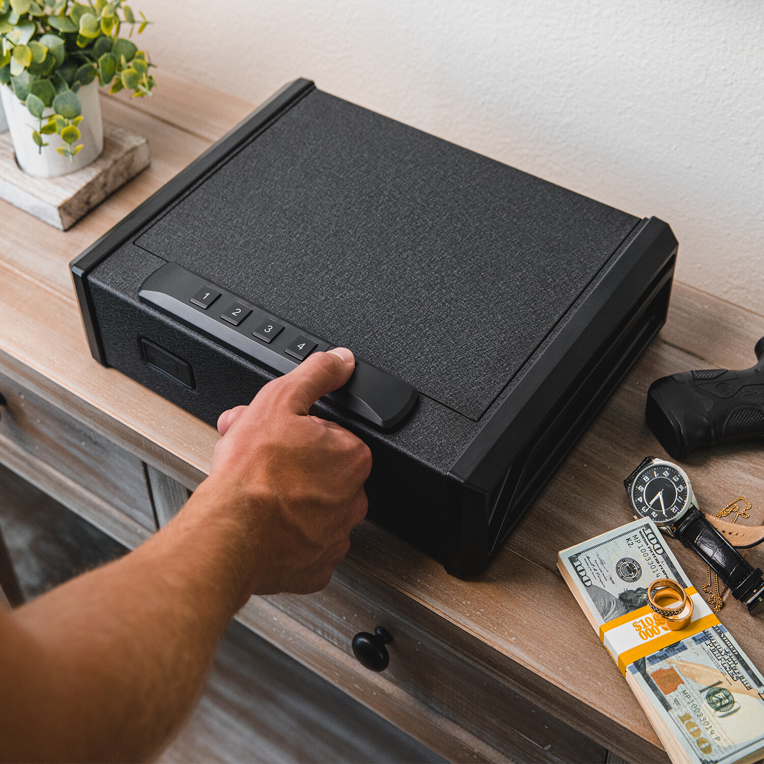 RPNB Biometric Gun Safe Quick-Access Safety Device Fingerprint, Brand New