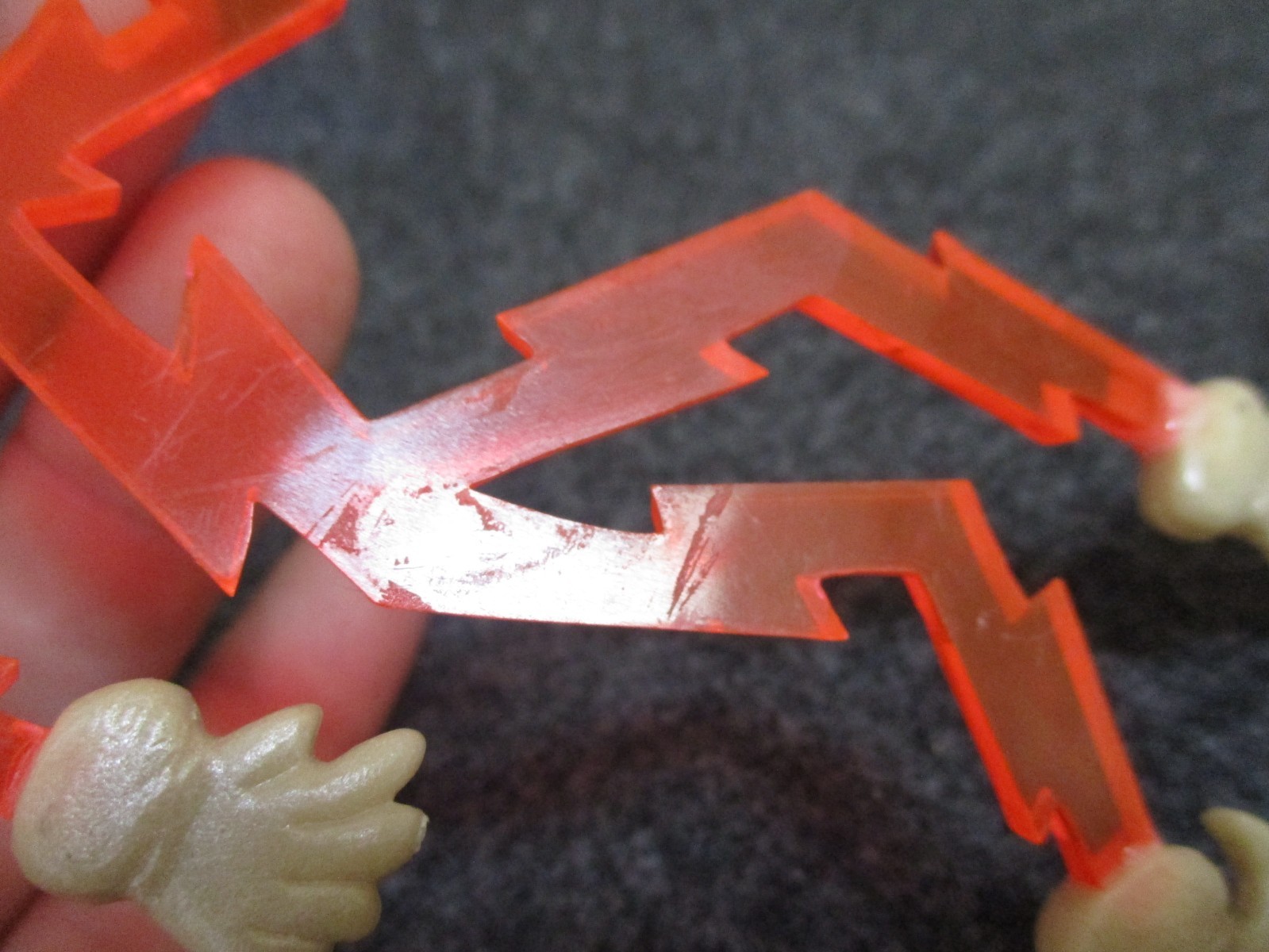 Vintage Reddy Kilowatt Plastic Figure Business Card Holder - No Stand