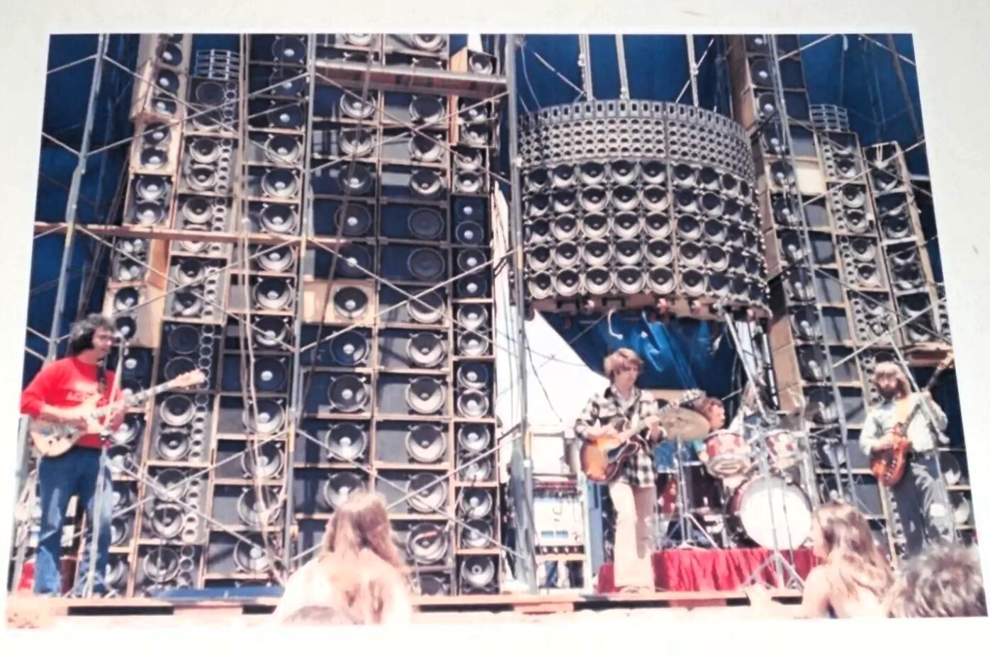 Grateful Dead Jerry Garcia / Bob Weir WALL OF SOUND 1974 Color Poster 19" x 13"