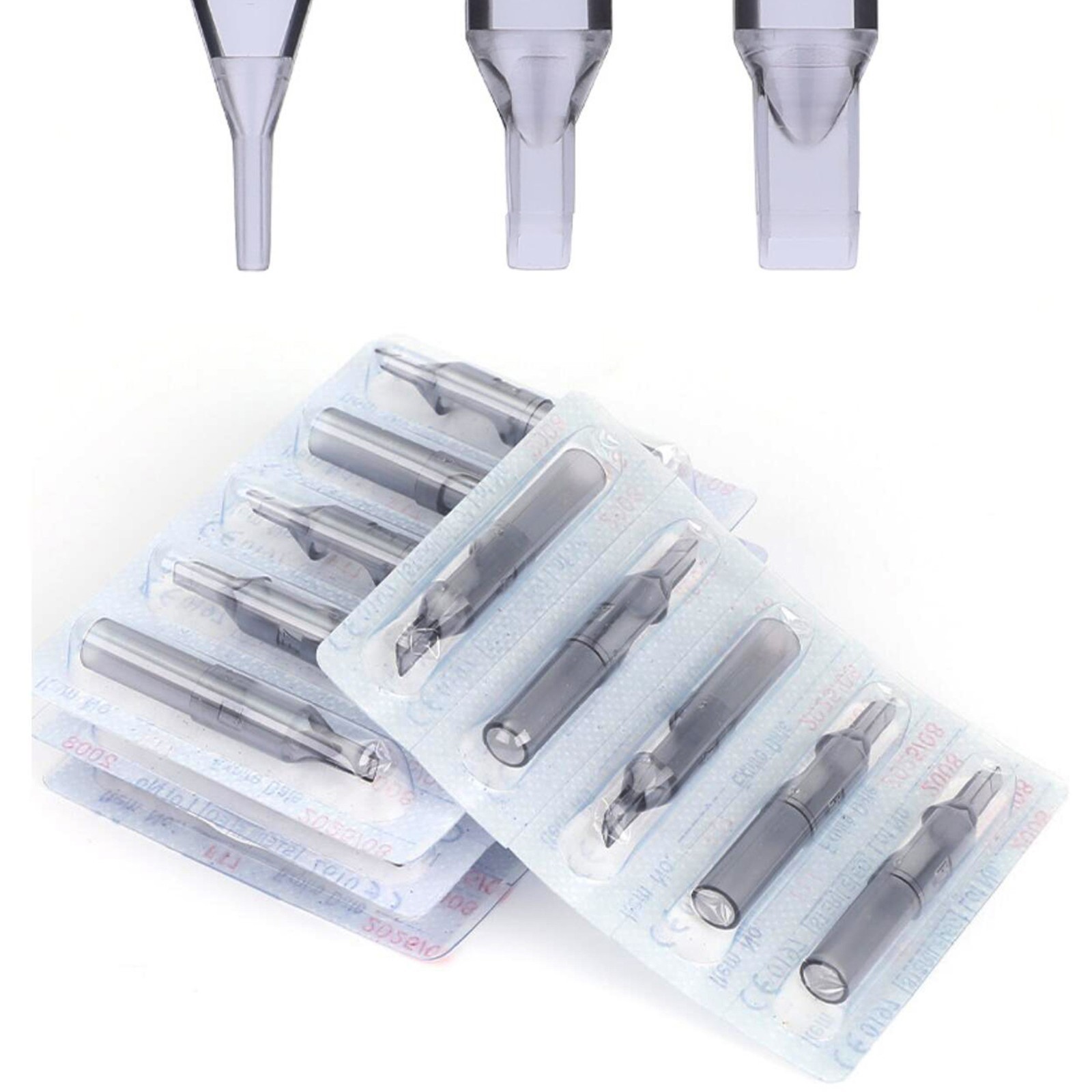 50 pcs Tattoo Sterile Disposable Nozzle Tips Tube  U Pick - RT DT FT