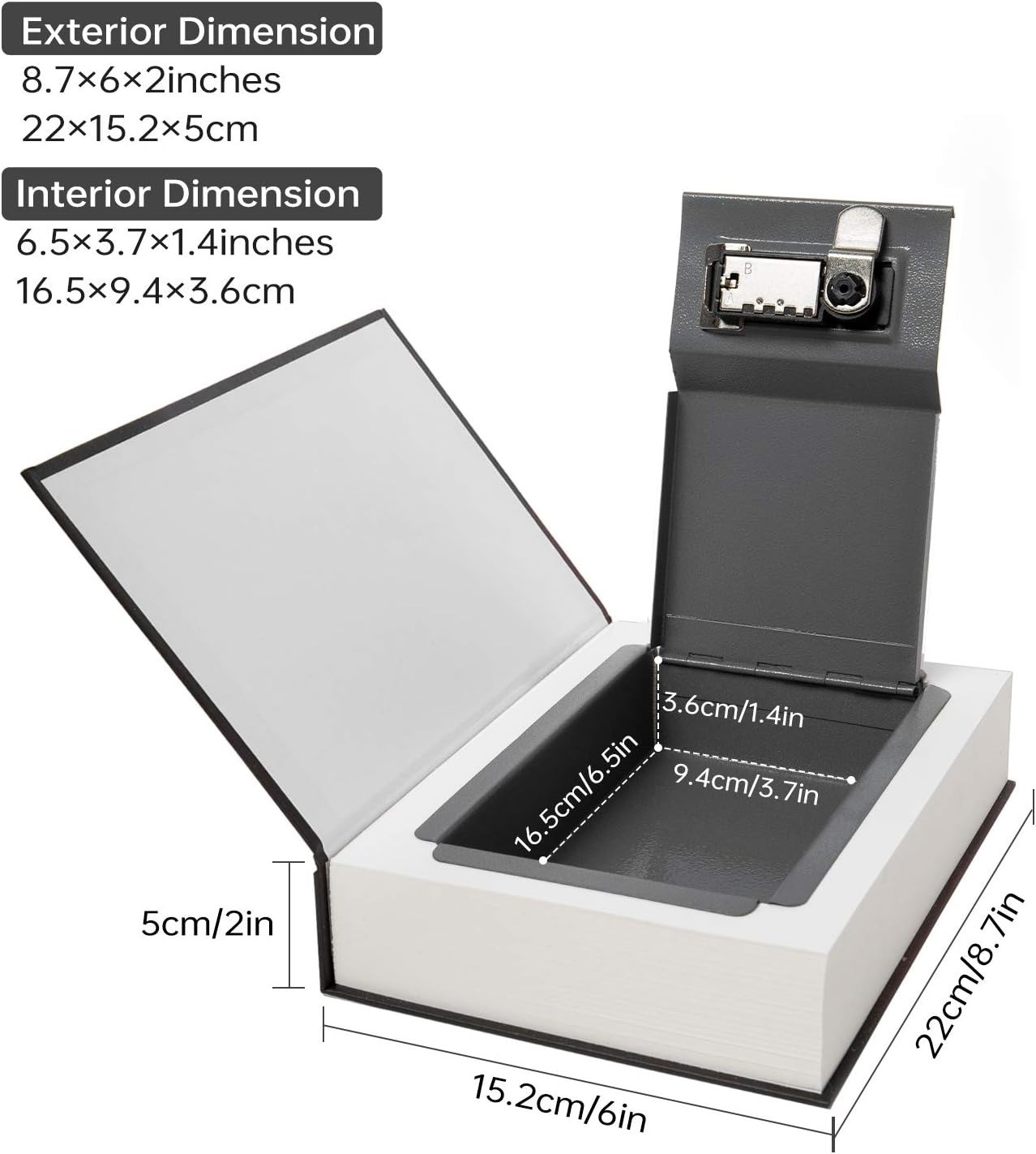 Les Miserables Book Safe with Combination Lock – Hidden Diversion Dictionary Saf