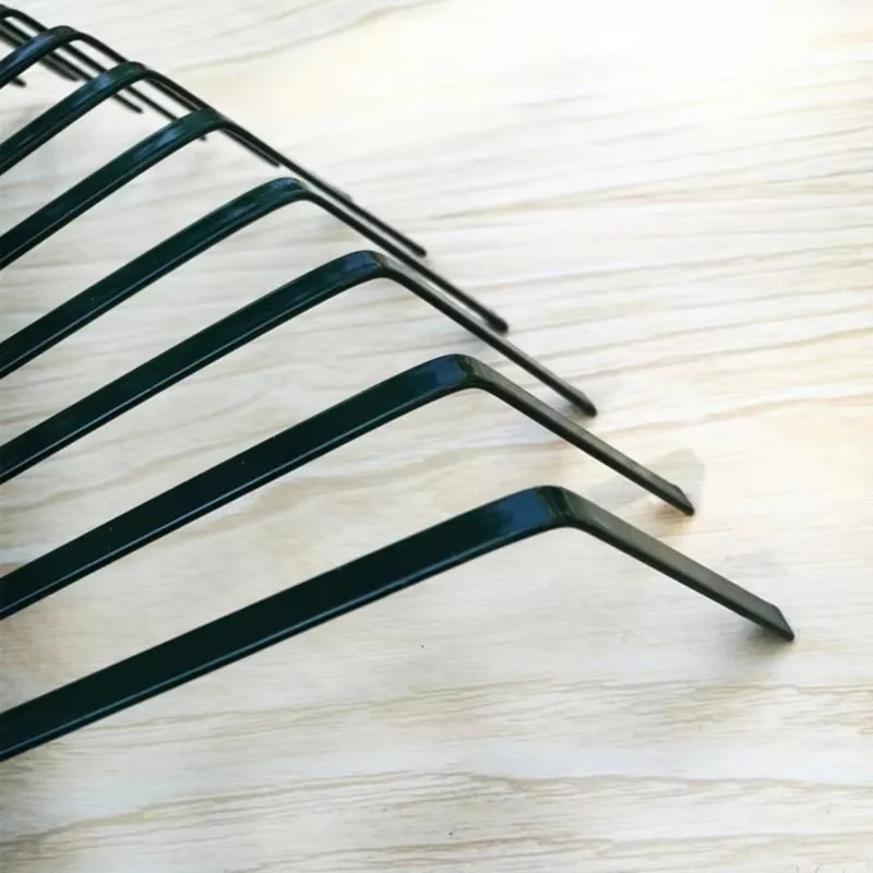 22 Teeth Heavy Duty Steel Metal Rake for Head High Carbon Steel Lawn Leaves