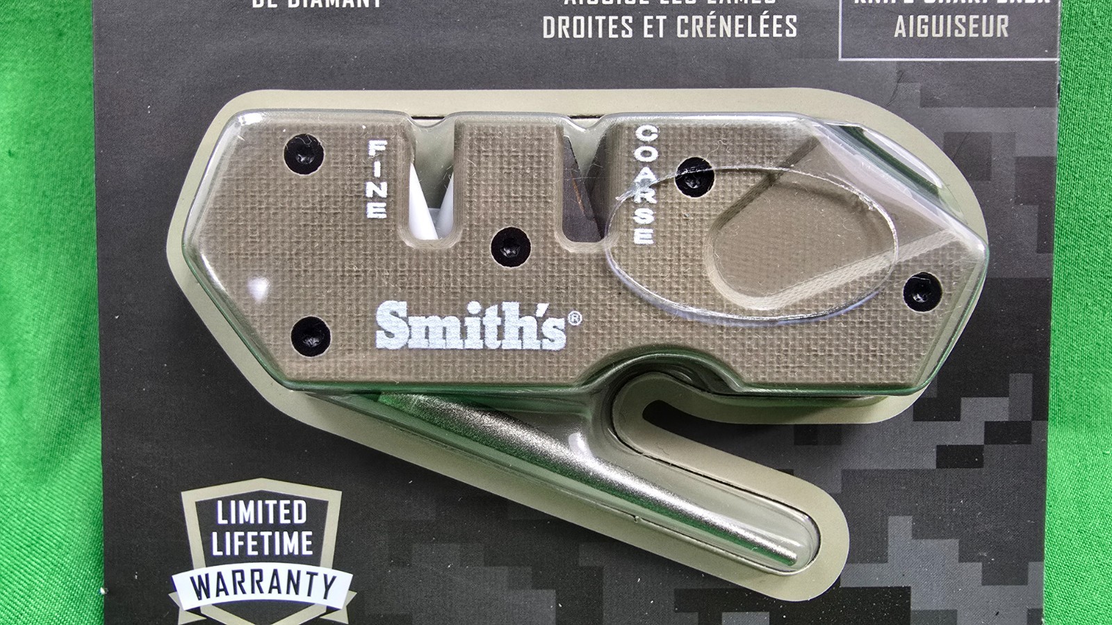 SMITH'S Mini PP1-Tactical Knife Sharpener Fine & Coarse Sharpener 50983 NEW (A2)