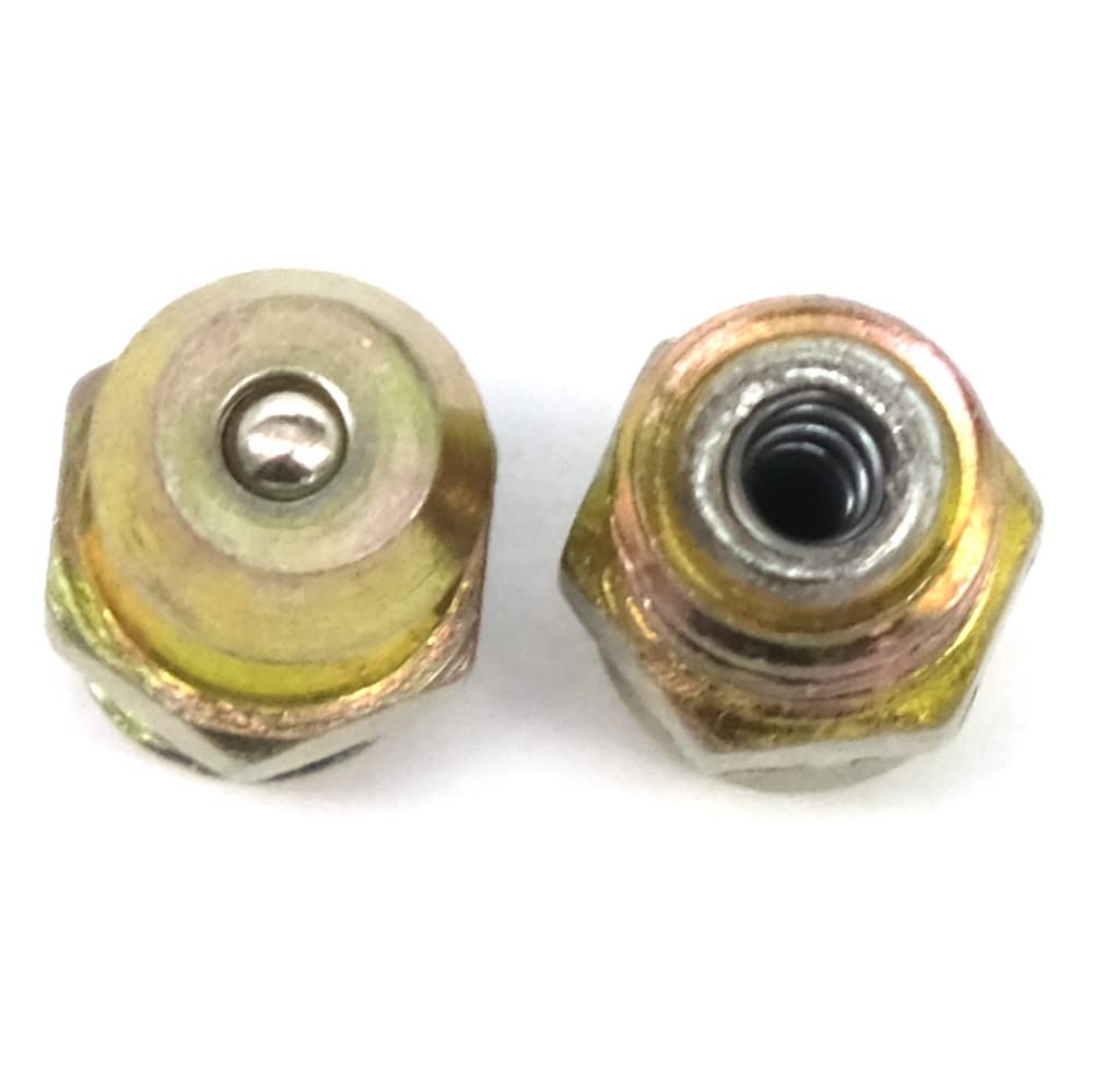 25 Pcs/Set 1/4-28 SAE-LT Copper Taper Thread Grease Zerk Nipple Fitting Straight