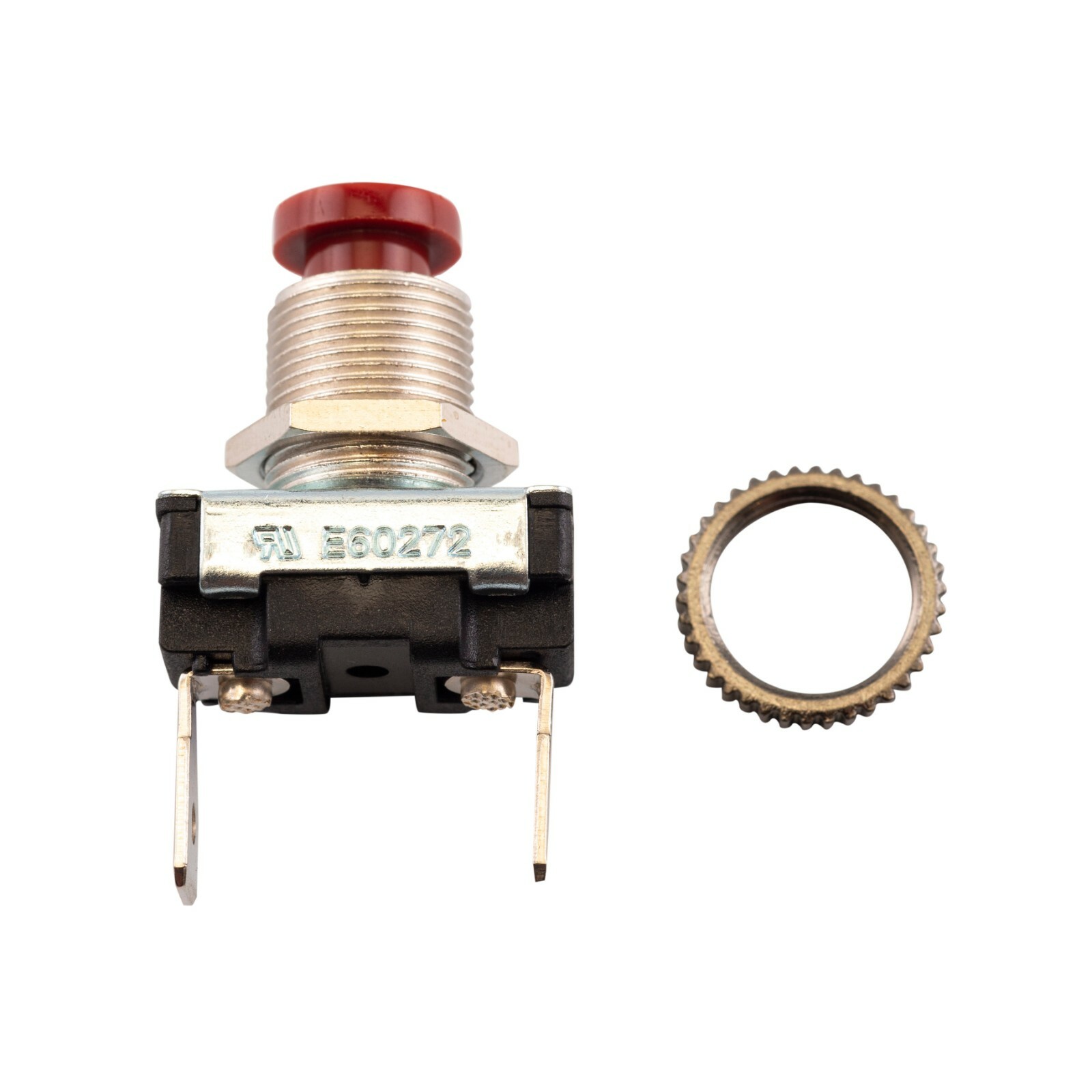 Marine Boat RV SPST Momentary On Red Push Button Pushbutton Horn Switch 50-11701