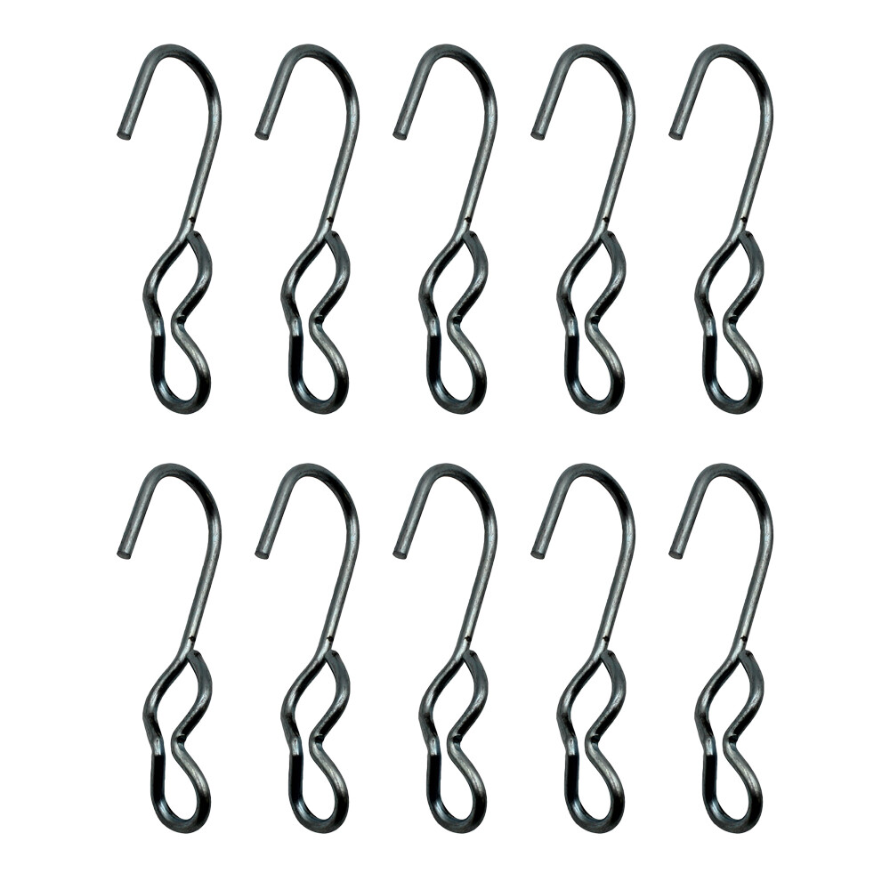 Ten New S-J Style End Hooks For Tarping & Tie-Down Applications Non Slip Design