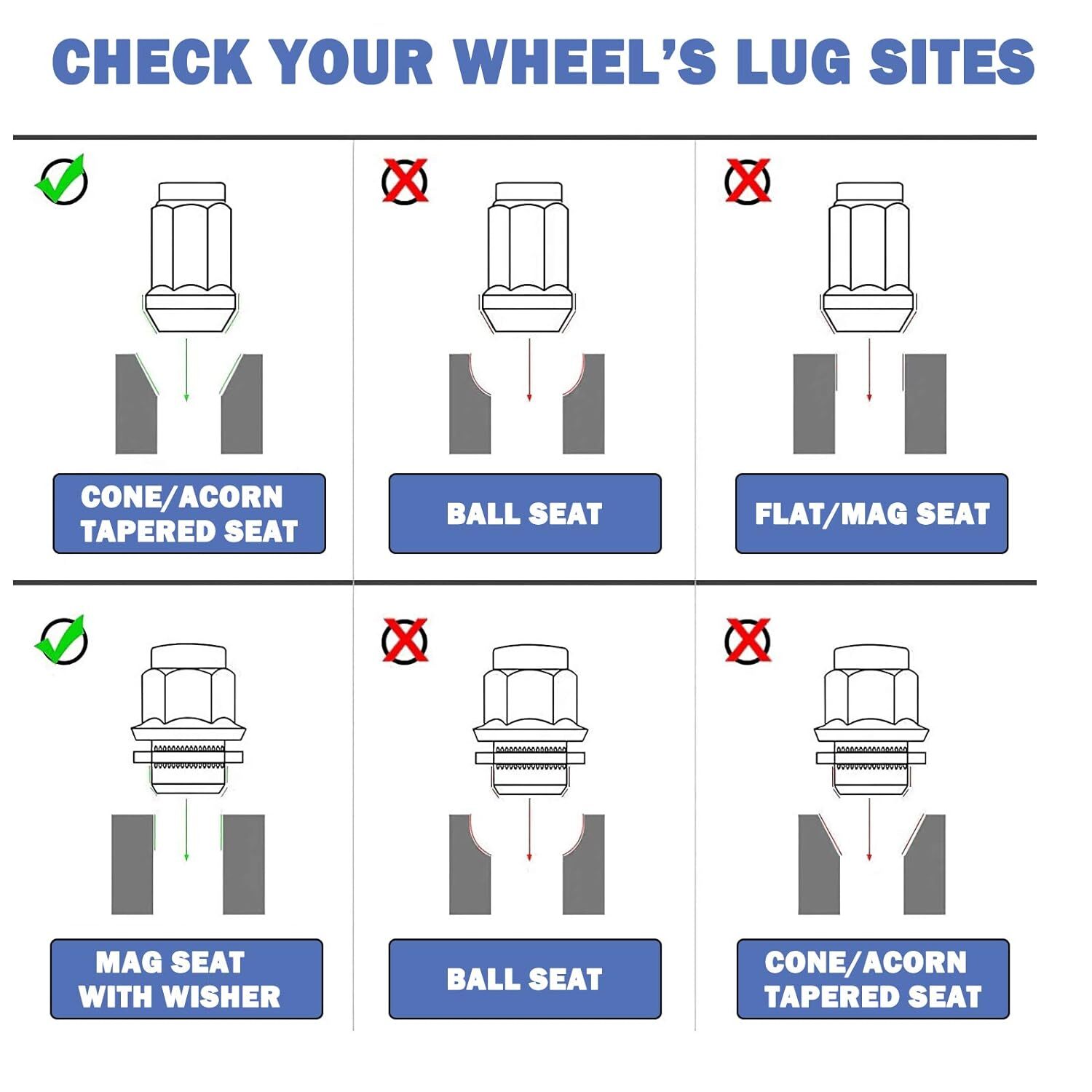 20pcs Chrome Lug Nuts For Nissan Infiniti 12x1.25 OEM Factory Style Mag Type