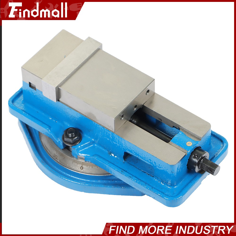 Findmall 3" Milling Machine Vise Lockdown Vise Bench Vice 360 Degree Swivel Base